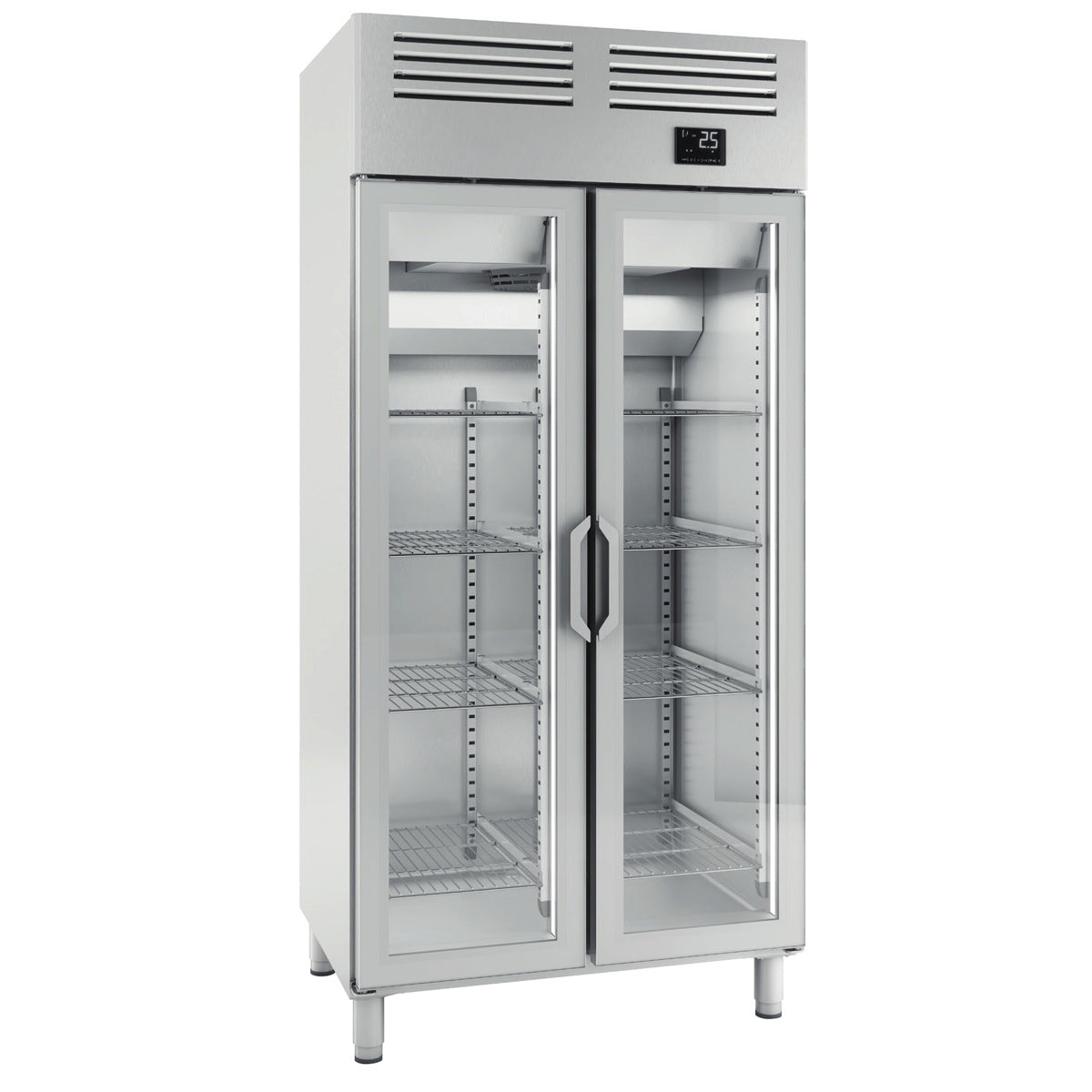 Refrigerator (GN 1/1) - with 2 glass doors