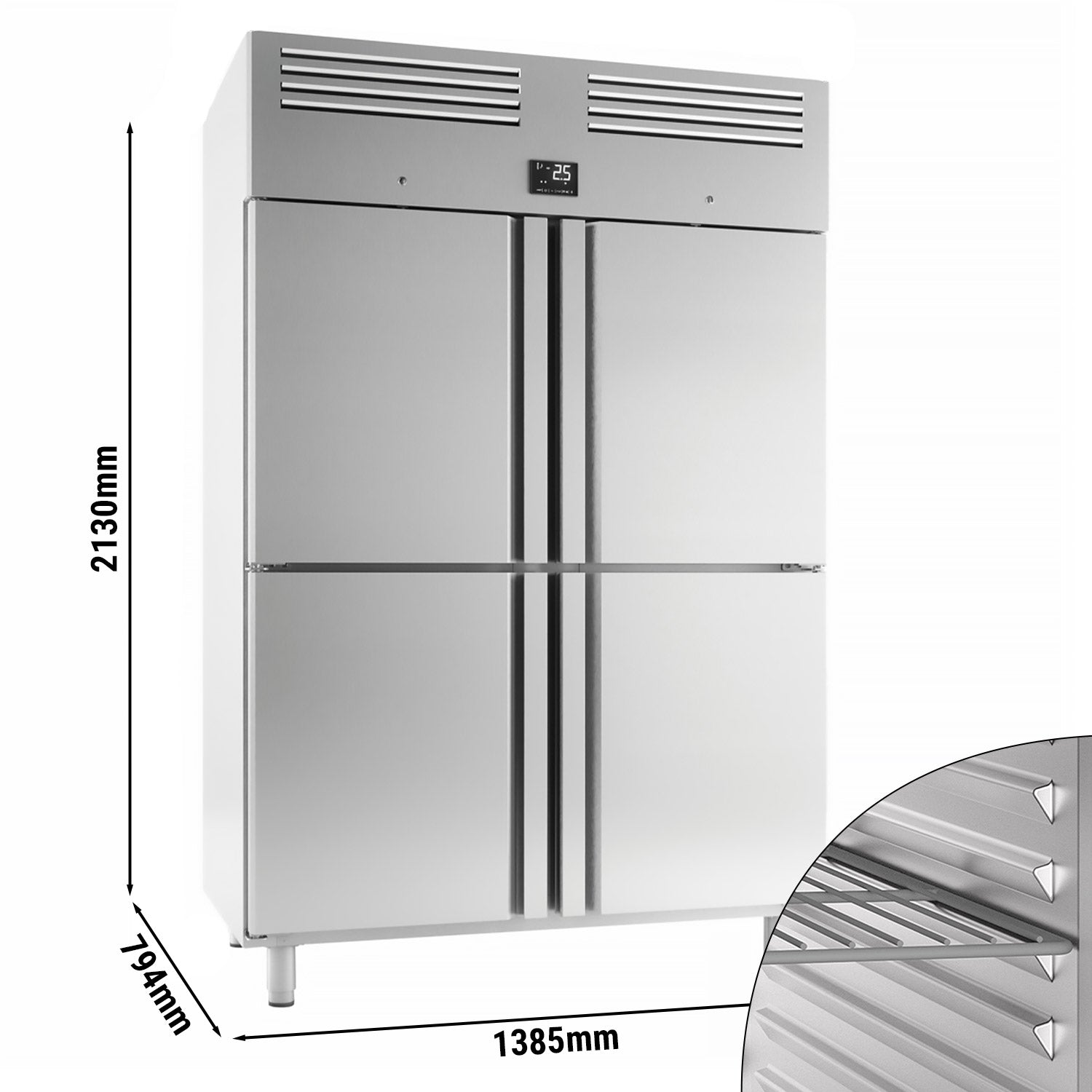 Refrigerator (GN 2/1) - with 4 doors