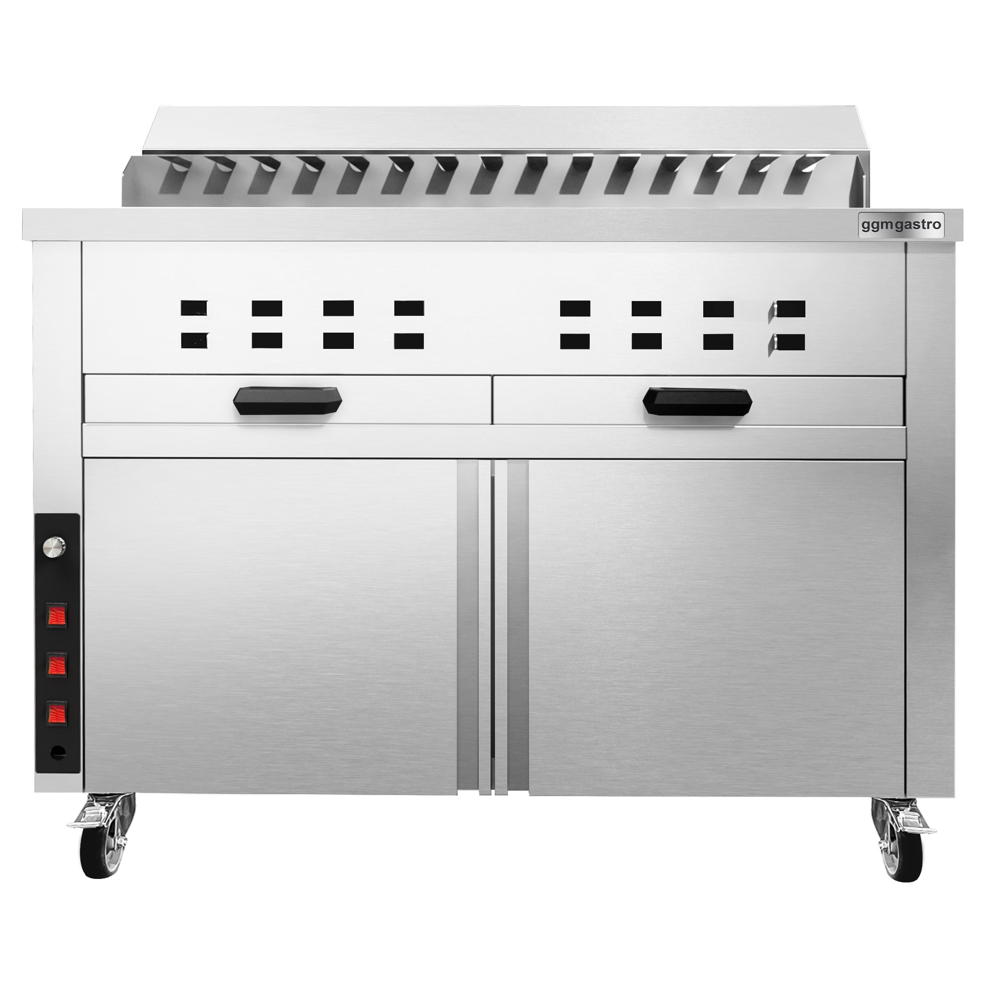 Combined high performance charcoal grill - with 15 shishas