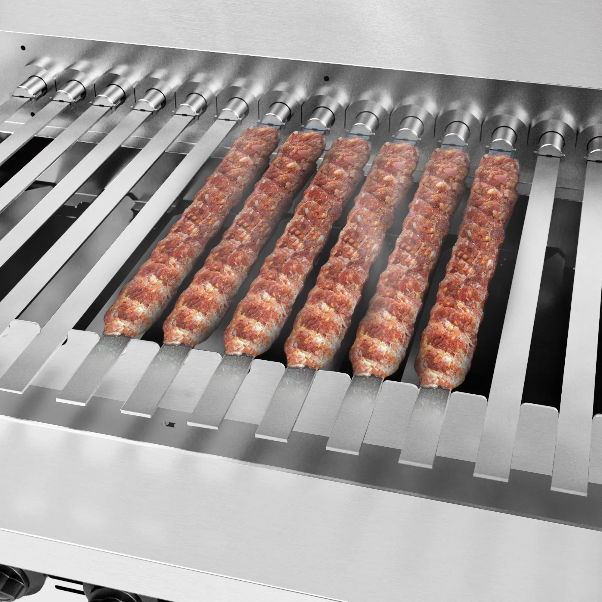 Gas combination grill with high performance - with 15 shishas