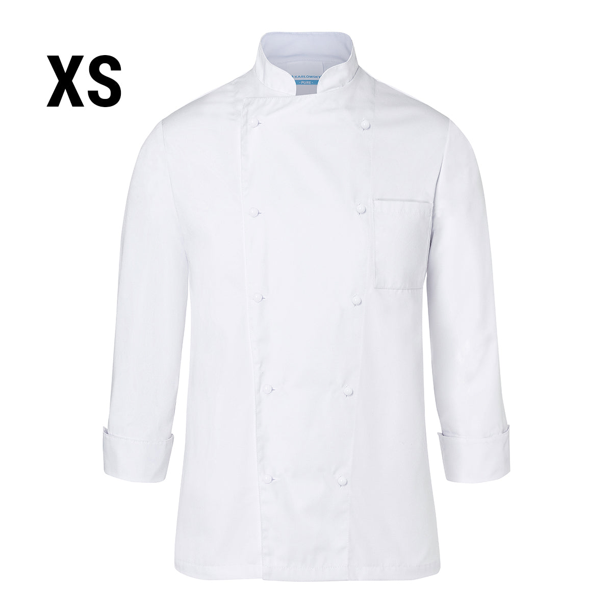 (6 pieces) Karlowsky Chef's Basic Jacket - White - Size: XS