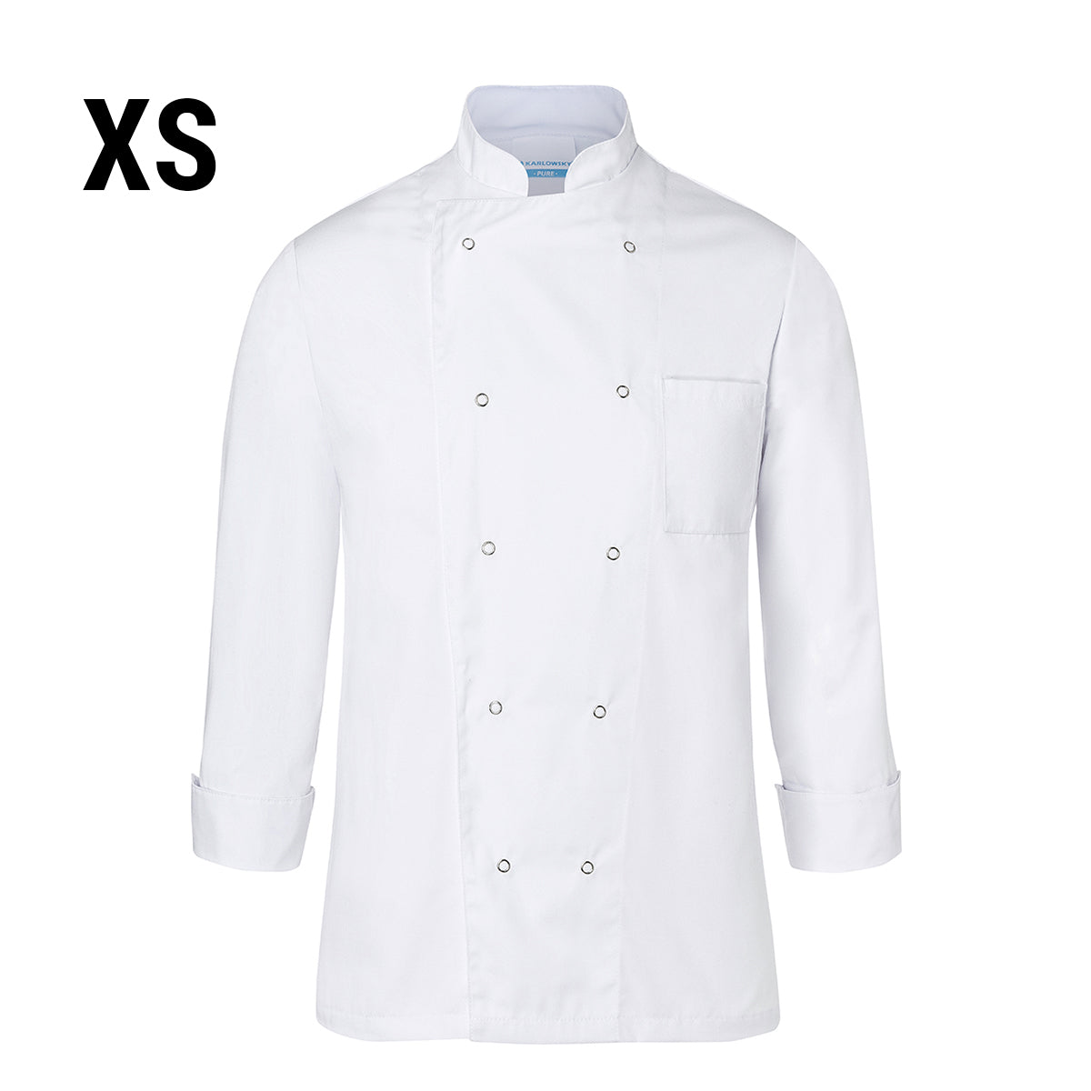 (6 pieces) Karlowsky Chef's Basic Jacket - White - Size: XS