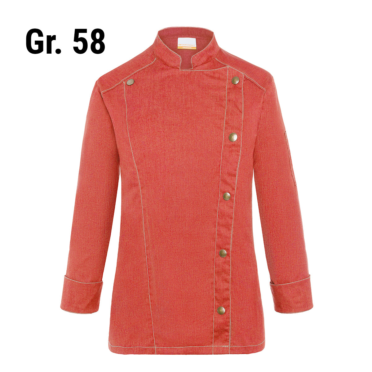 Дамско яке Karlowsky в стил дънки - винтидж червено - размер: 58