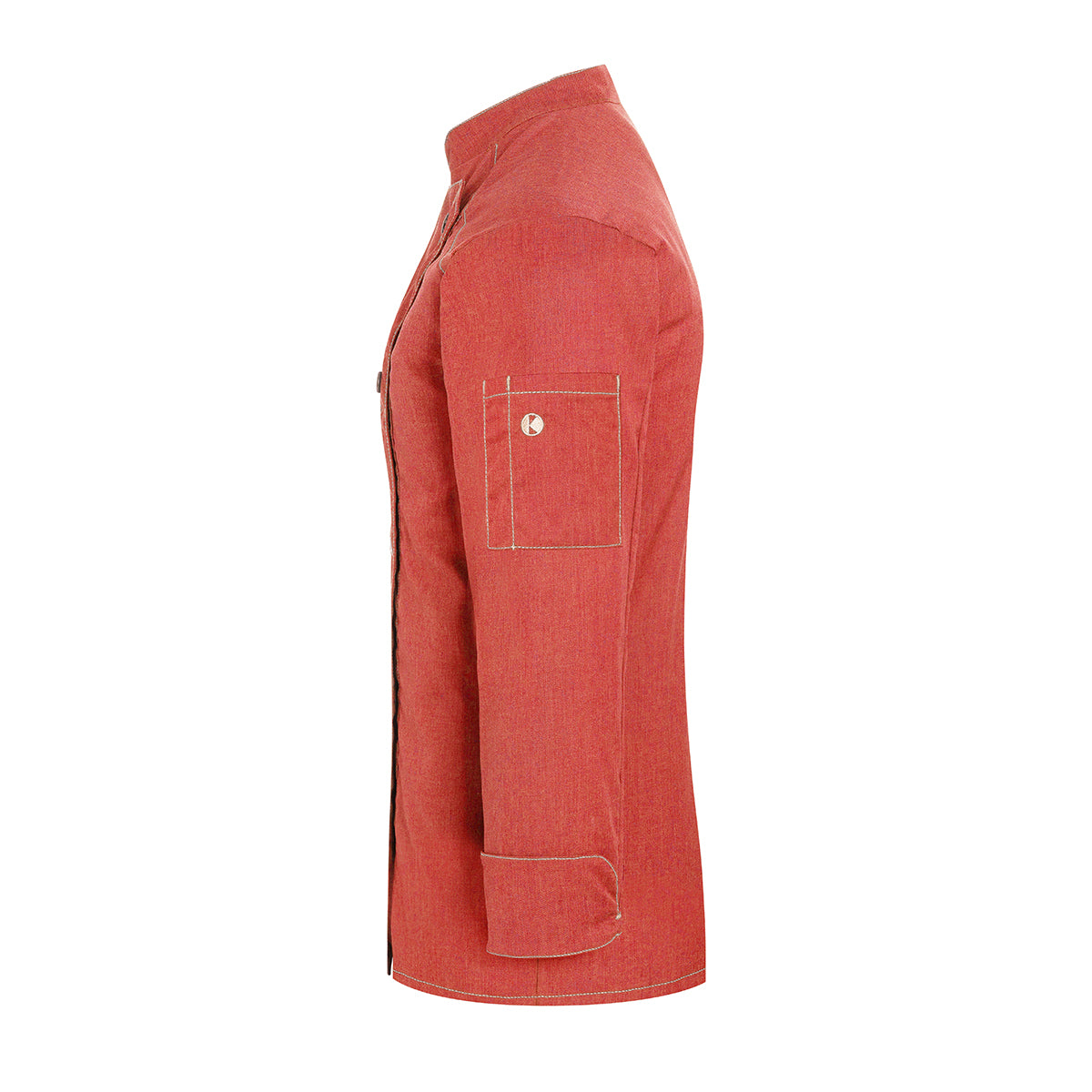 (6 броя) Дамско яке Karlowsky Chef Jeans-Style - Vintage Red - Размер: 50