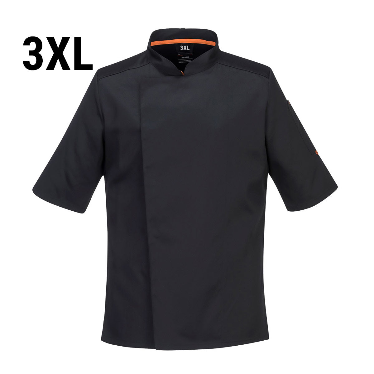 MeshAir Pro Short Sleeve Chef Jacket - Black - Size: 3XL