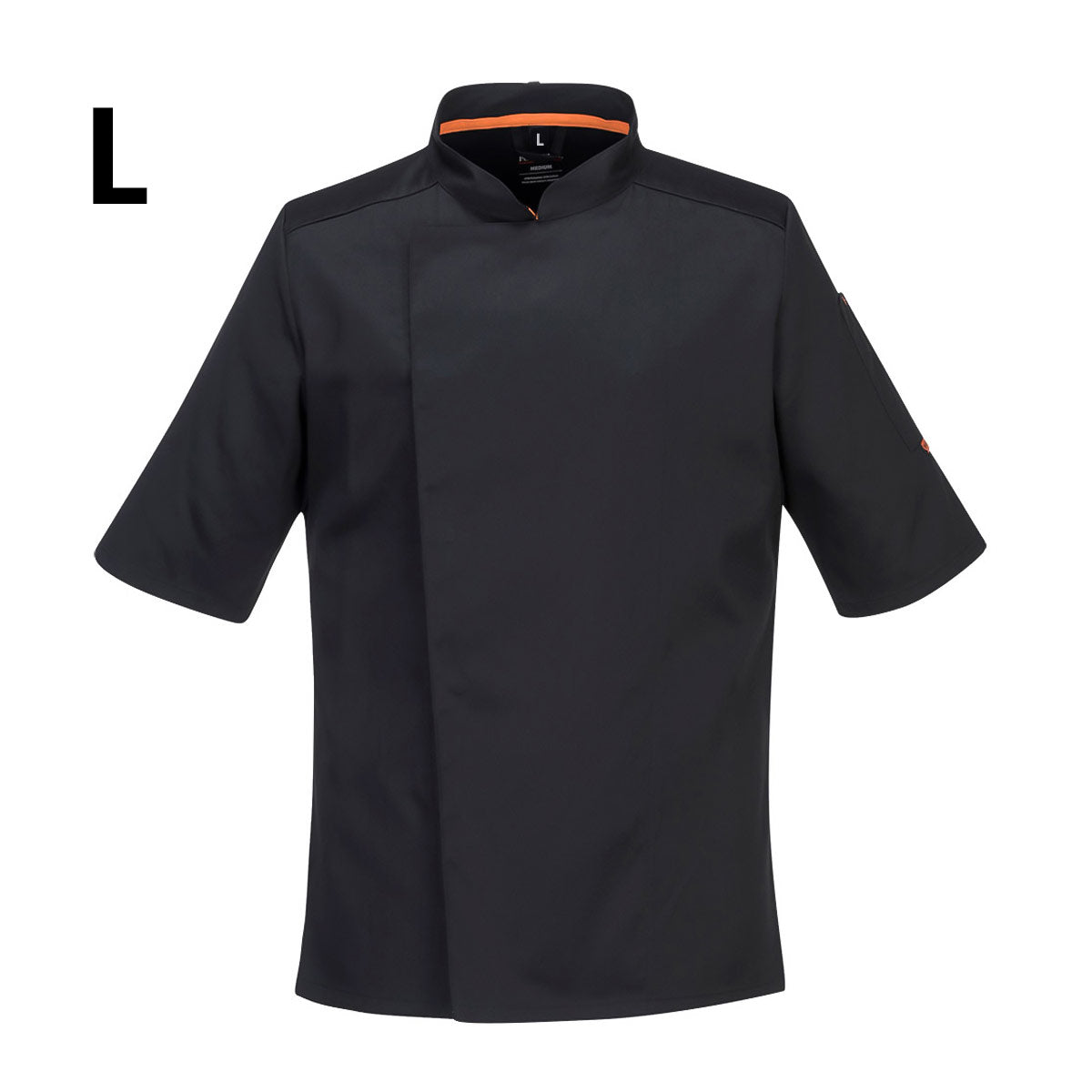 MeshAir Pro Short Sleeve Chef Jacket - Black - Size: L