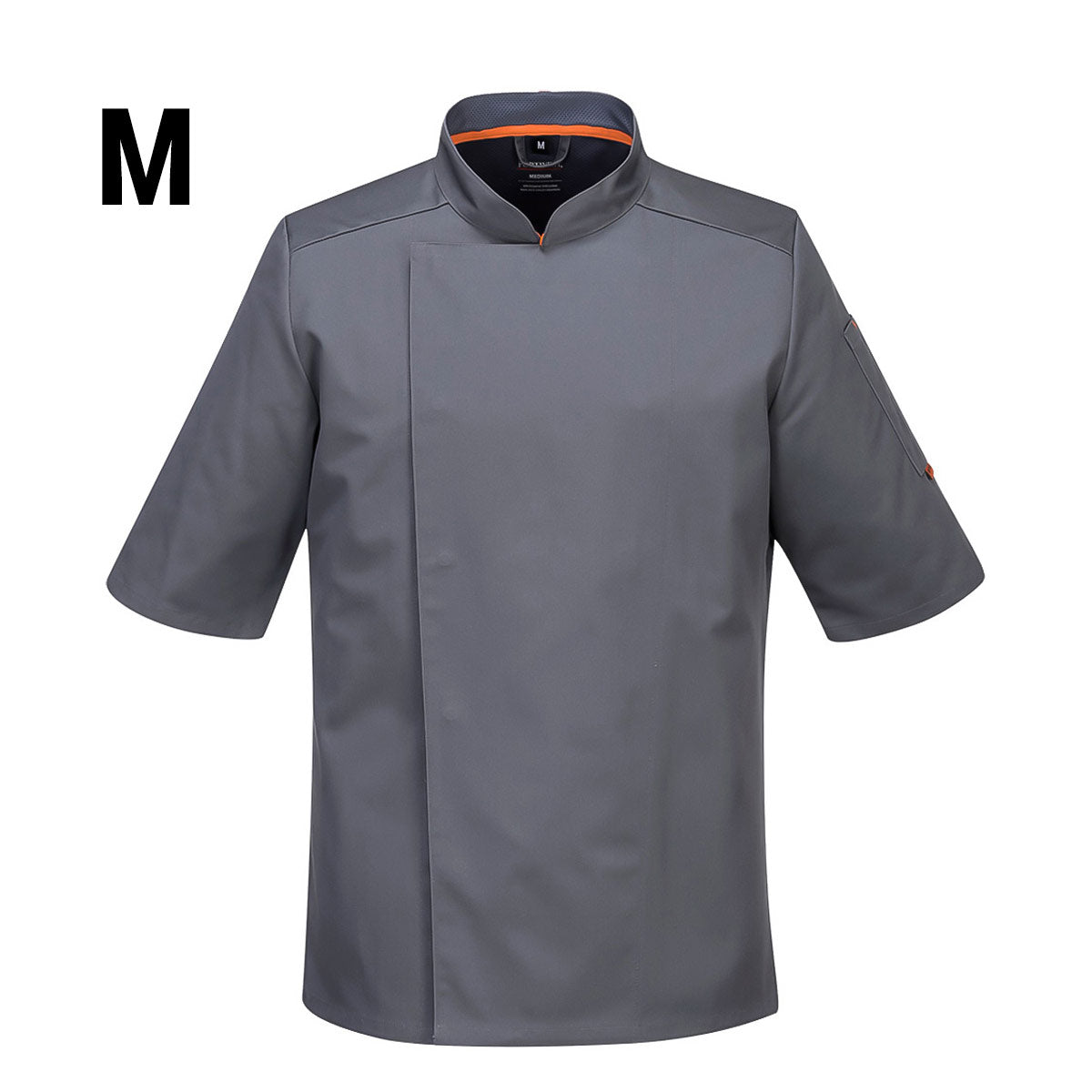 MeshAir Pro Short Sleeve Chef Jacket - Gray - Size: M