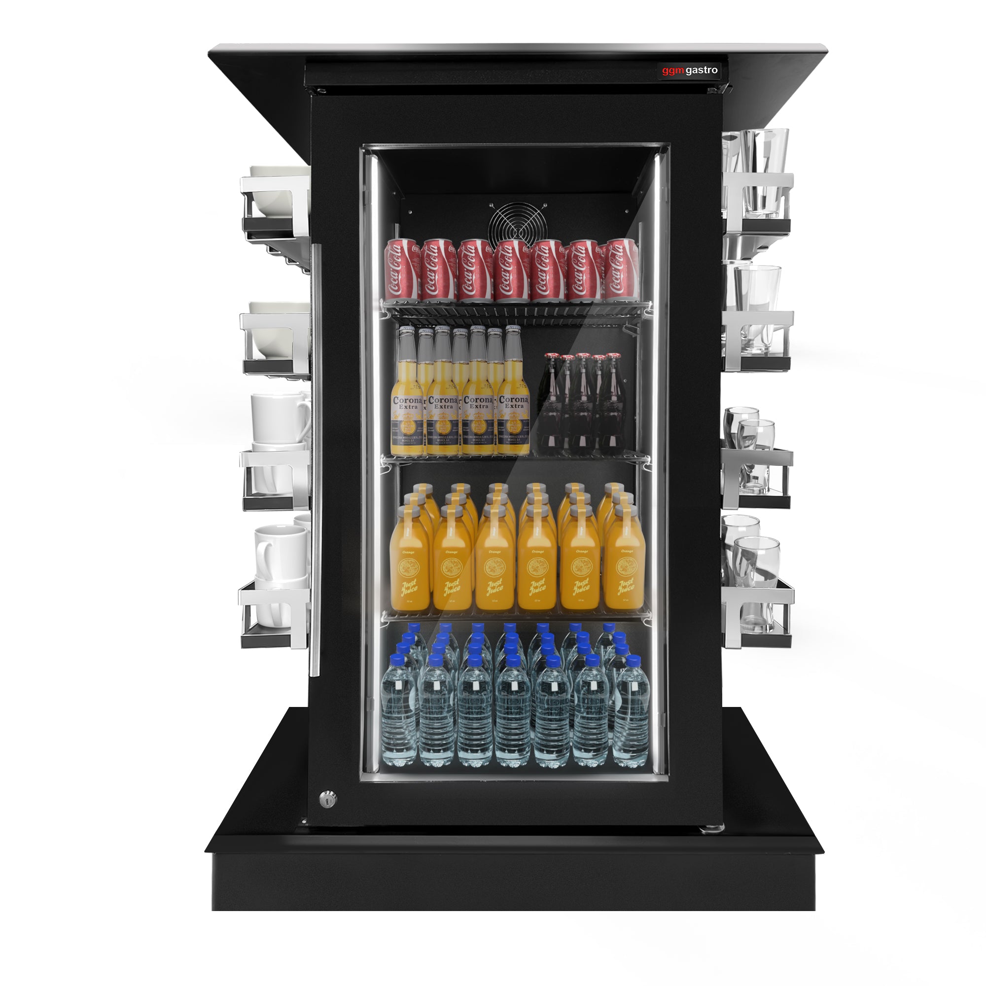 Conference refrigerator - 110 liters - with 1 glass door