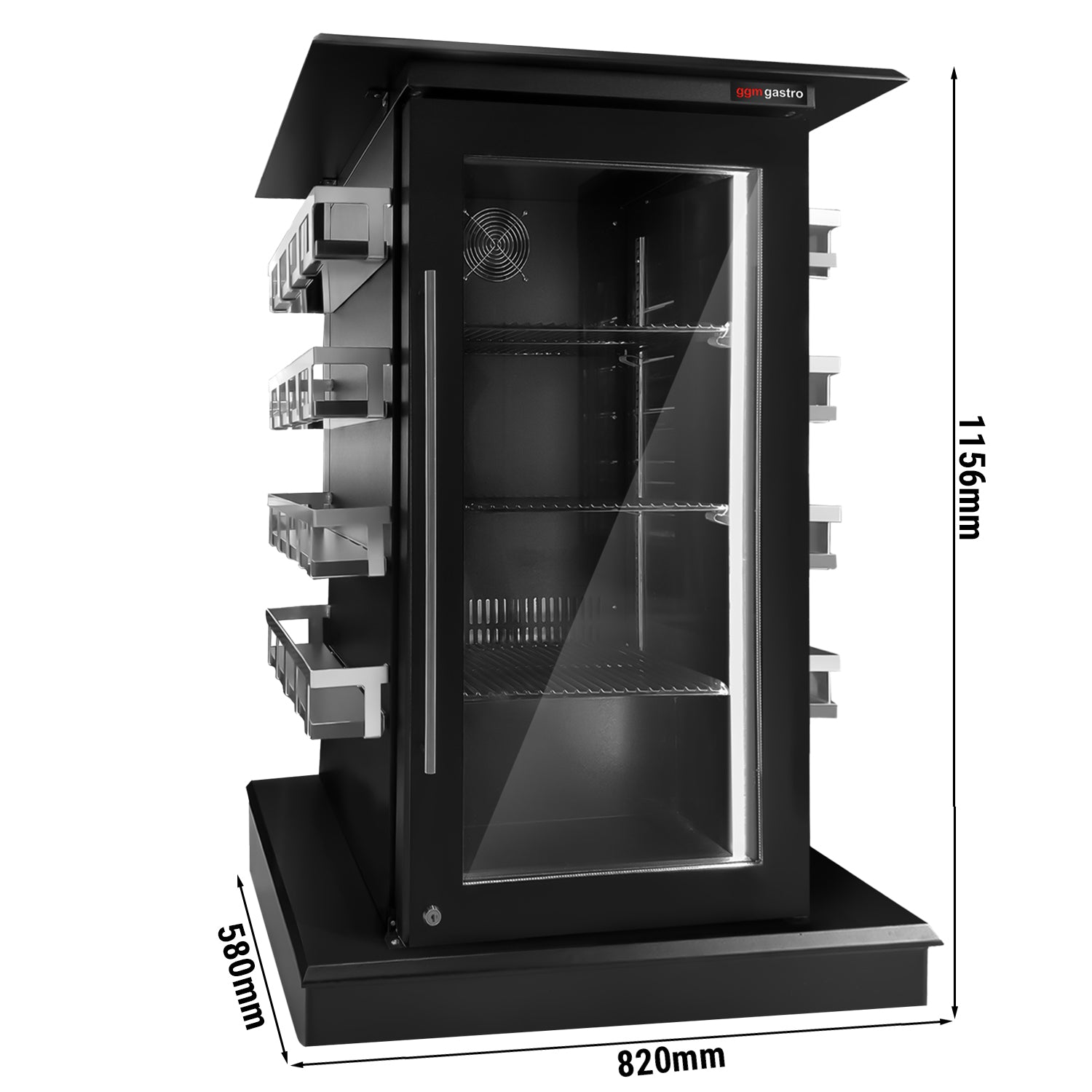 Conference refrigerator - 110 liters - with 1 glass door