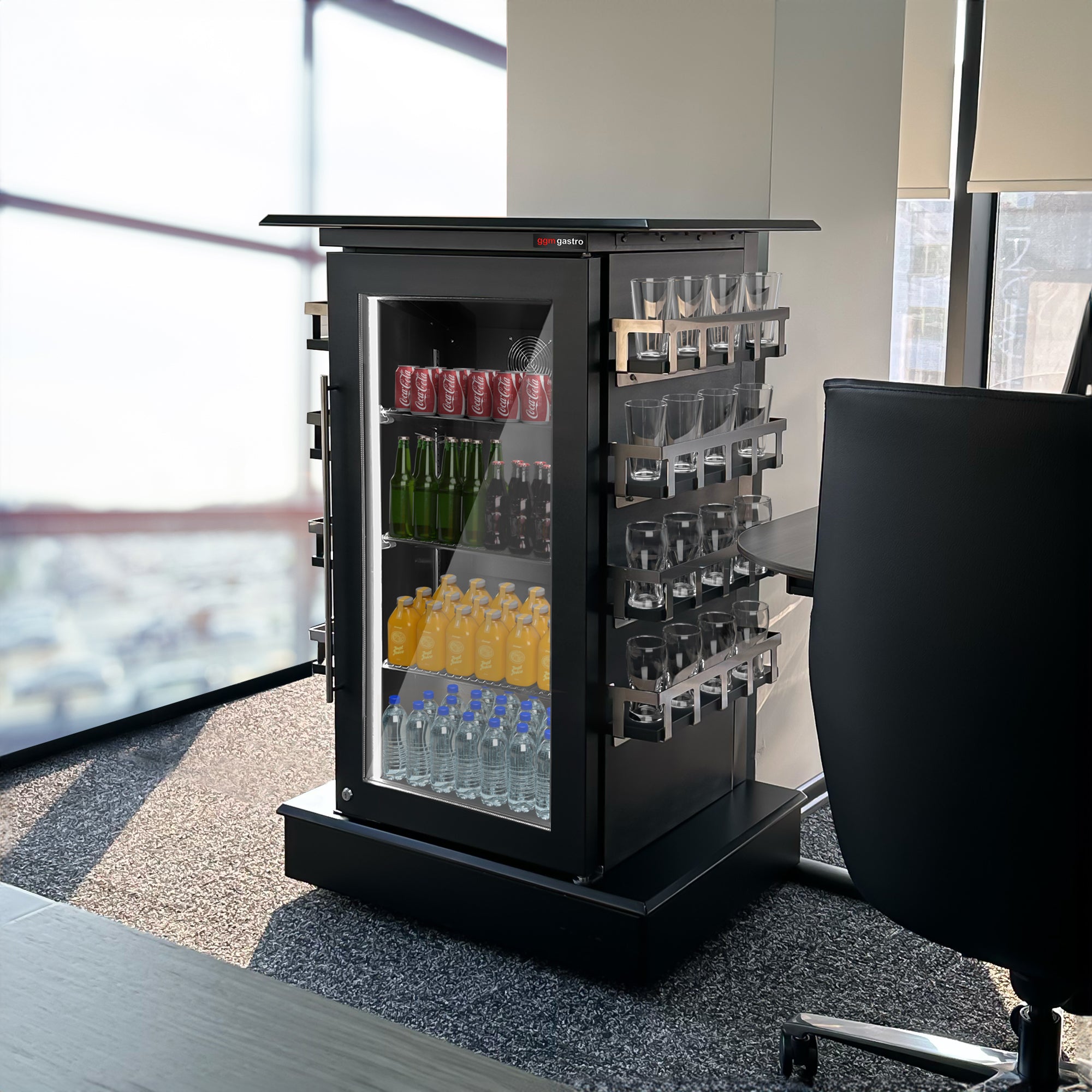 Conference refrigerator - 110 liters - with 1 glass door