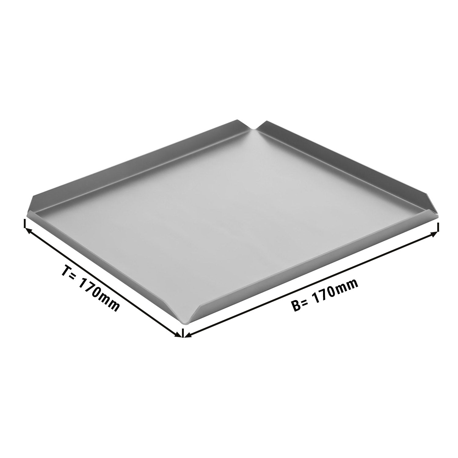 (5 бр.) Алуминиева табела за сладкарски изделия и презентации - 170 x 170 x 10 mm -Алуминий