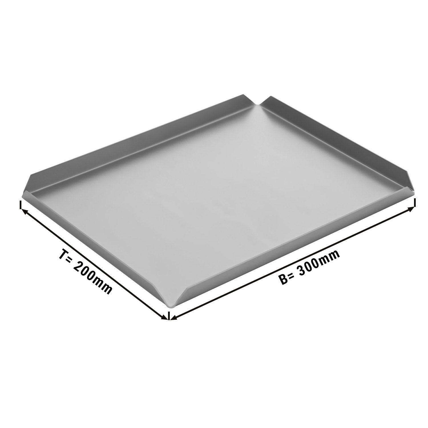 (5 бр.) Алуминиева табелка за сладкарски изделия и презентации - 300 x 200 x 10 mm - алуминий