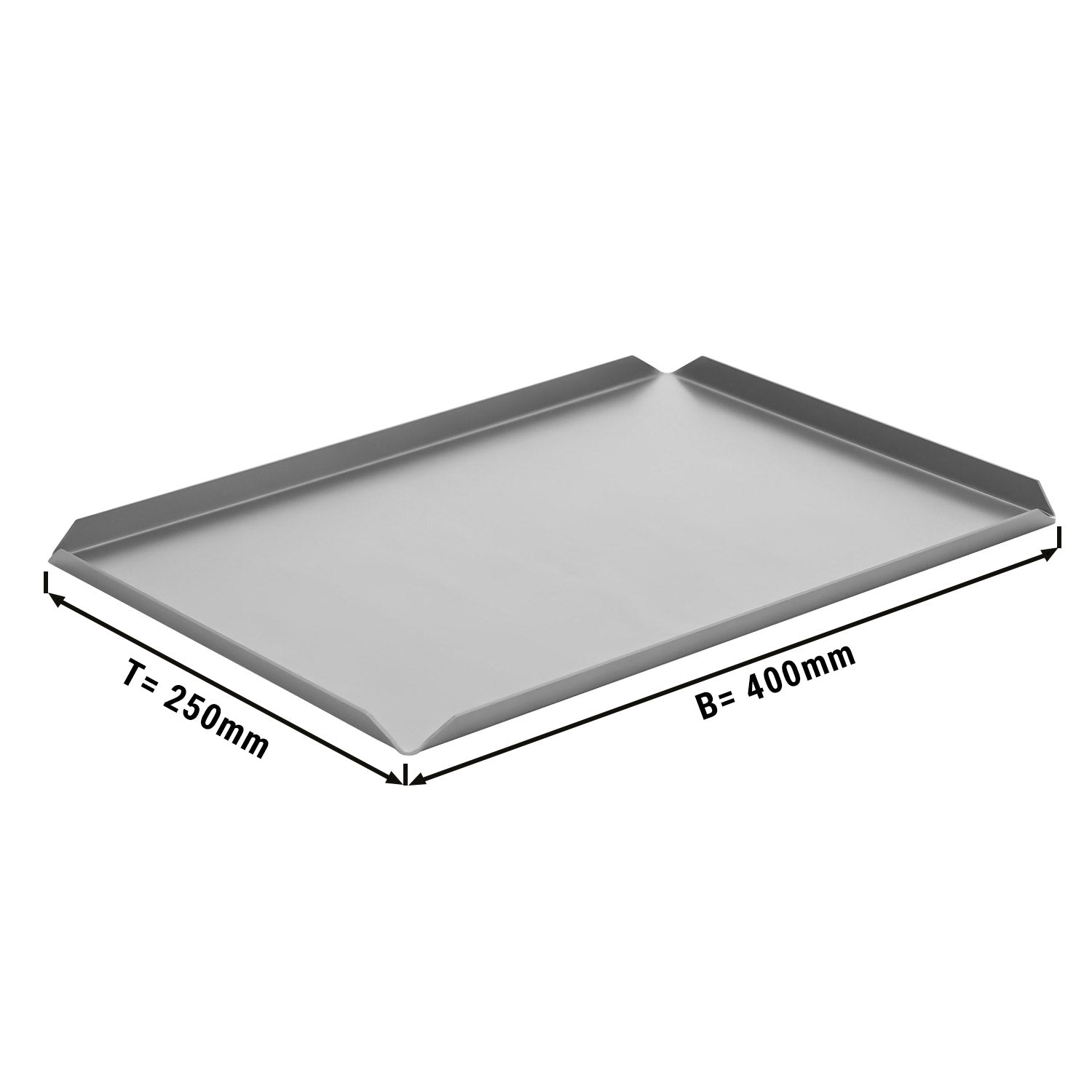 (5 броя) Алуминиева табела за сладкарски изделия и презентации - 400 x 250 x 10 mm - алуминий