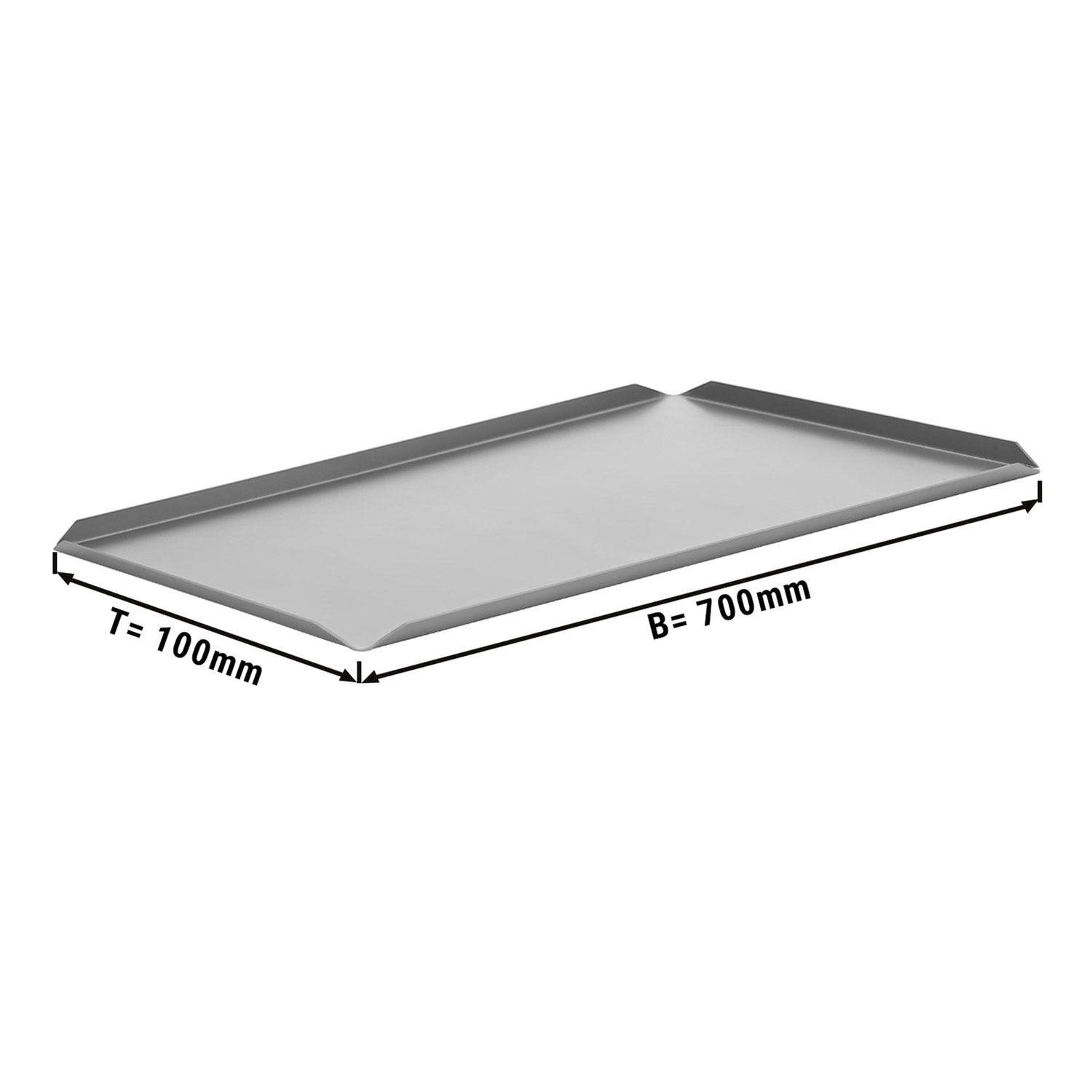 (5 броя) Алуминиева табела за сладкарски изделия и презентации - 700 x 100 x 10 mm - алуминий