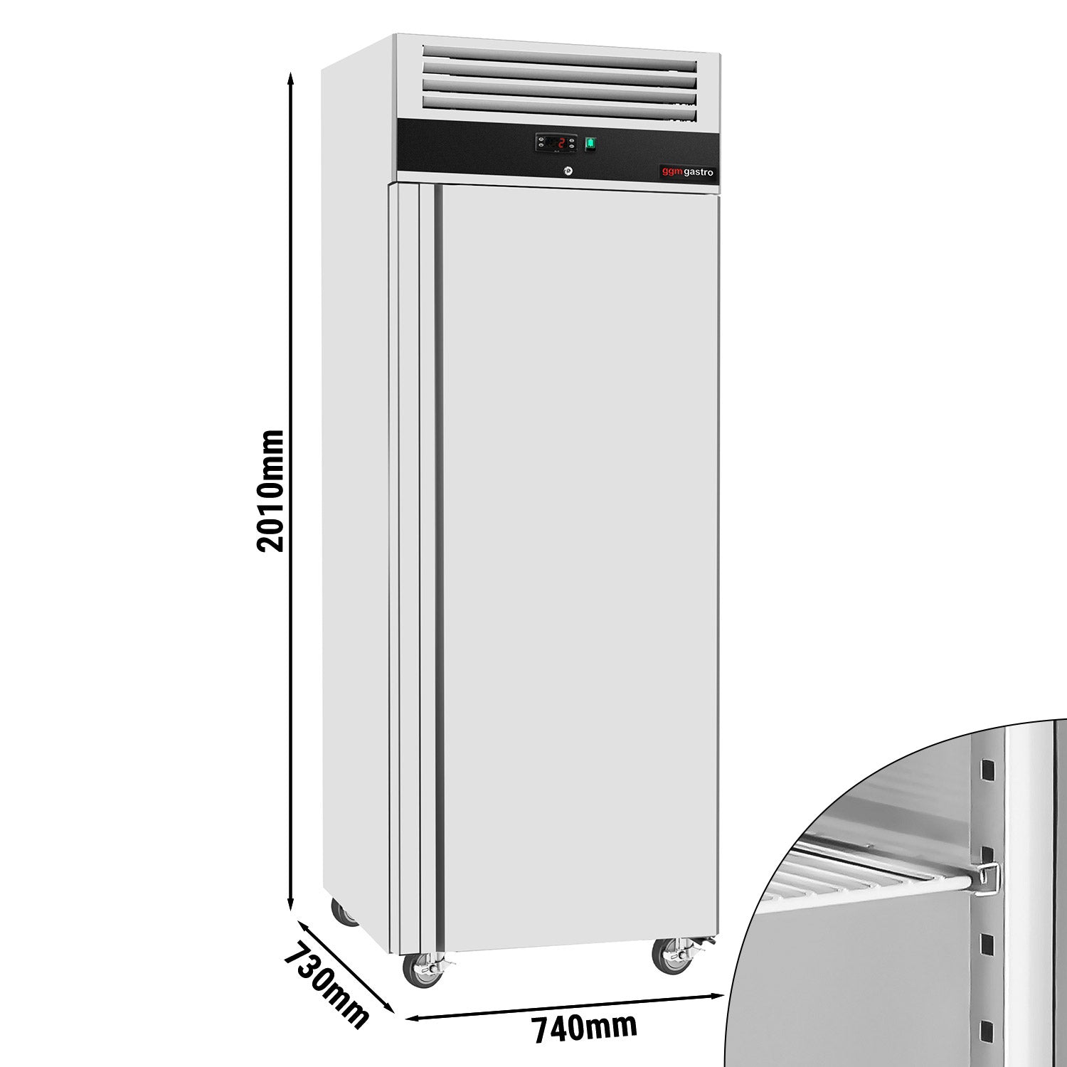 Хладилник PREMIUM - 0,74 x 0,73 м - 600 литра - с 1 врата