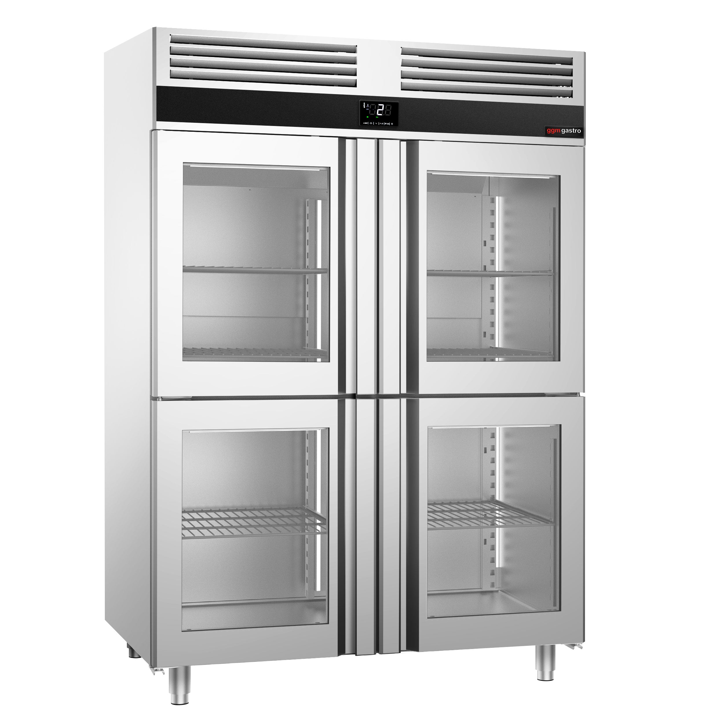 Хладилник 1,4 х 0.81м с 4 стъклени врати