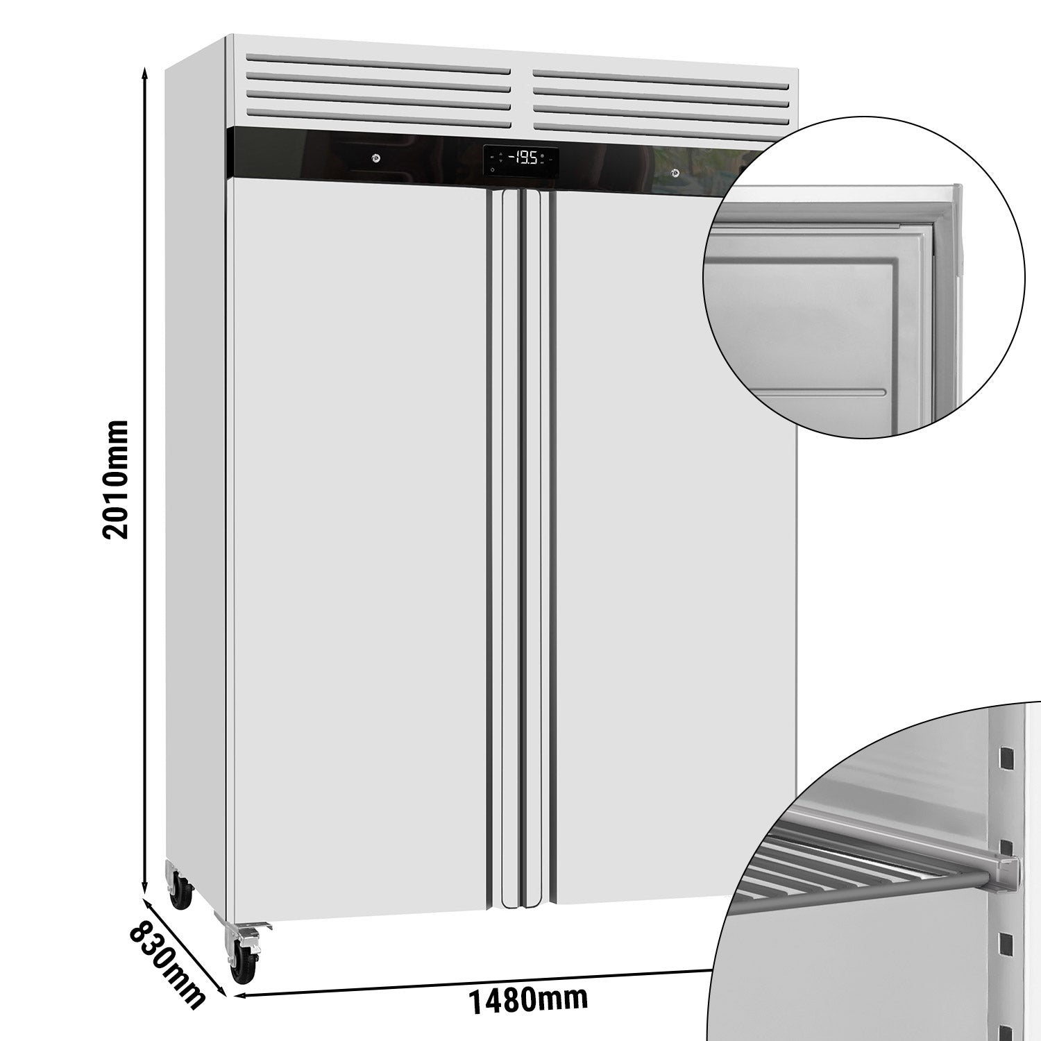 Хладилник ECO - GN 2/1 - 1340 литра - 2 врати