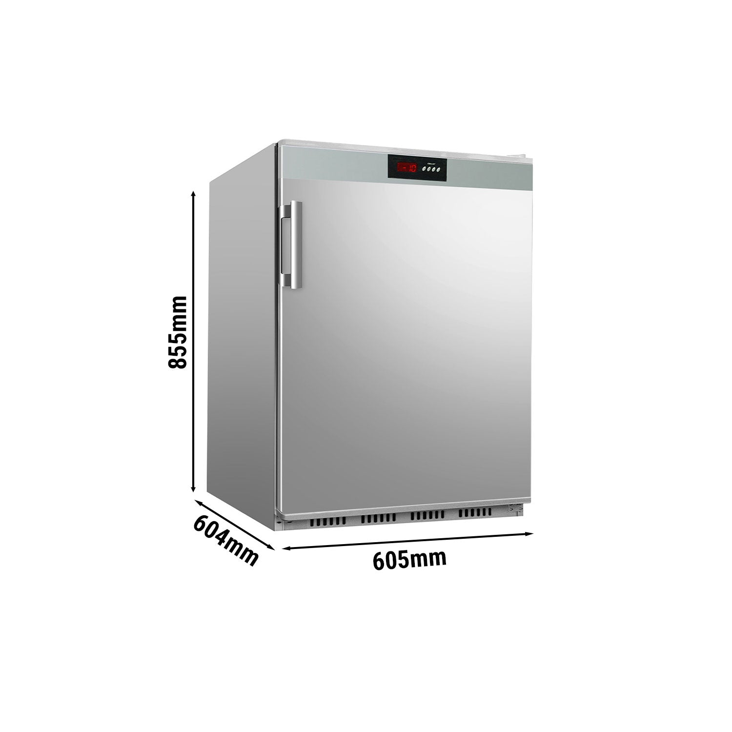 Refrigerator - 0.6 x 0.6 m - 130 liters - with 1 door