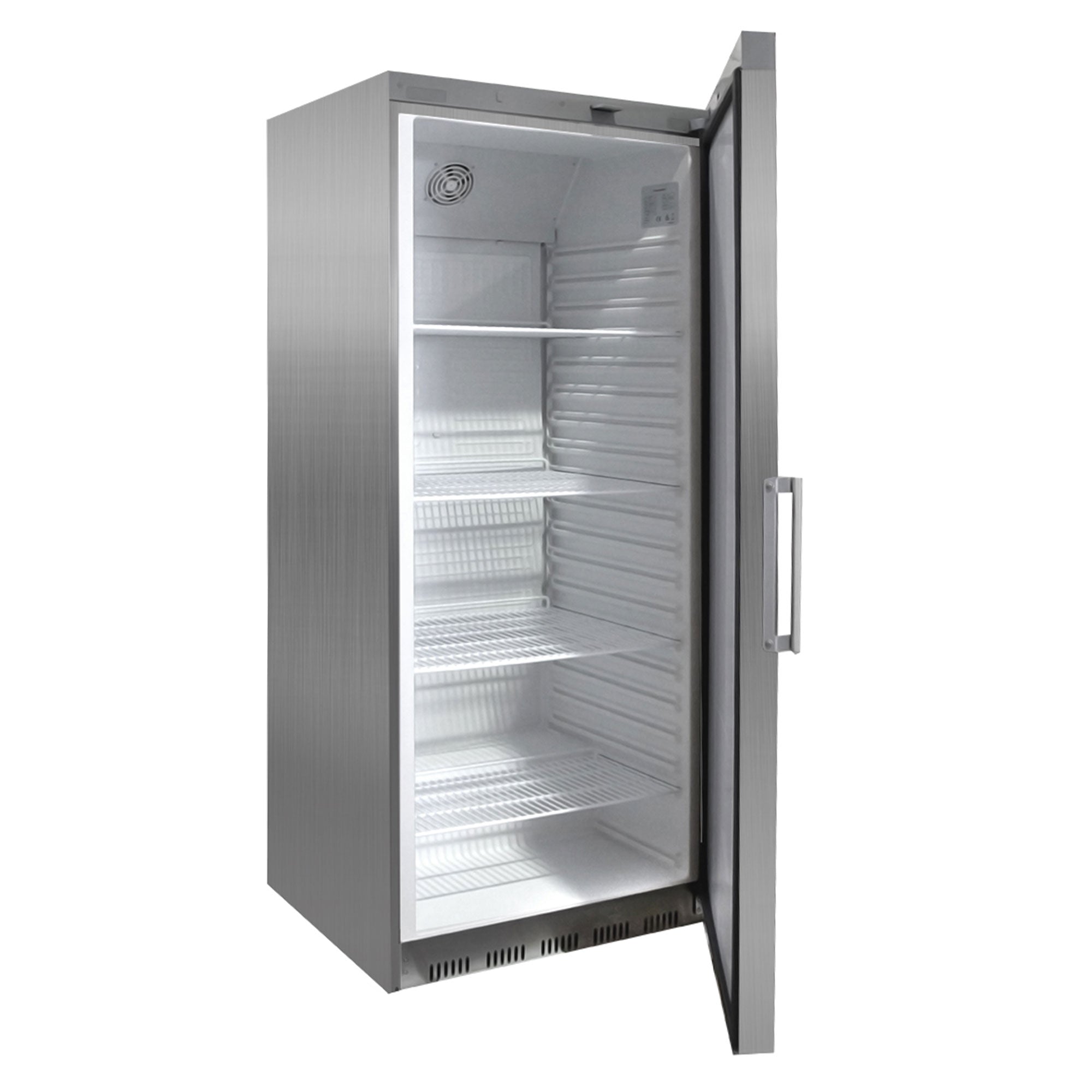 Хладилник неръждаема стомана - 400 литра - с 1 врата