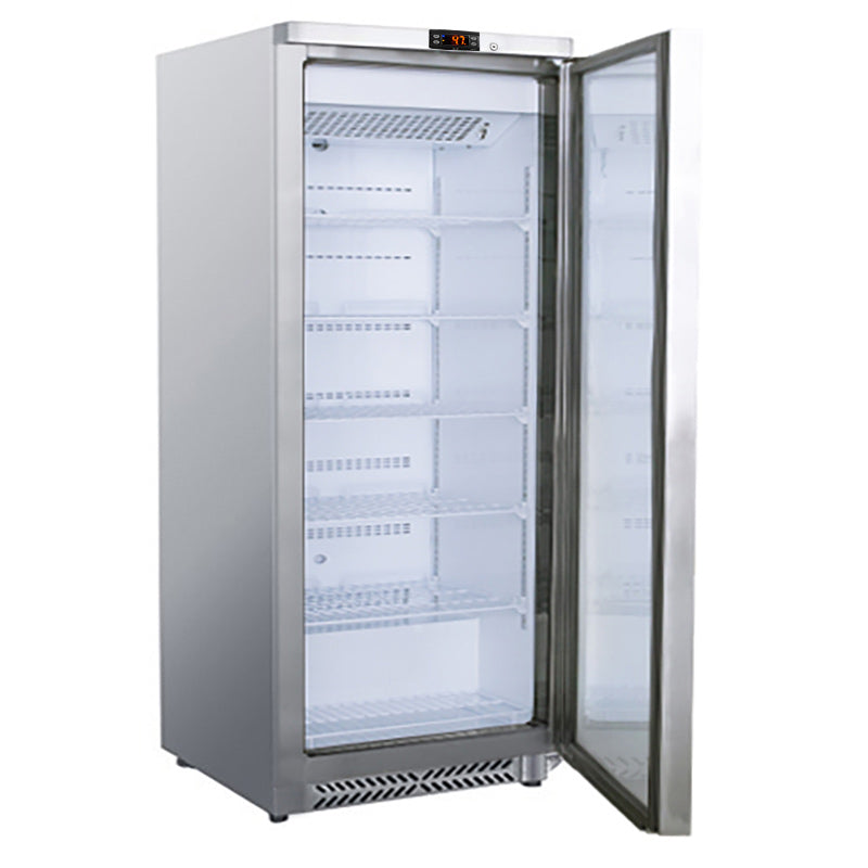 Хладилник неръждаема стомана - 600 литра - с 1 врата