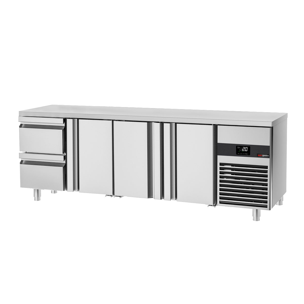 Refrigerator PREMIUM - 2.3 x 0.7 m - with 3 doors and 2 drawers 1/2