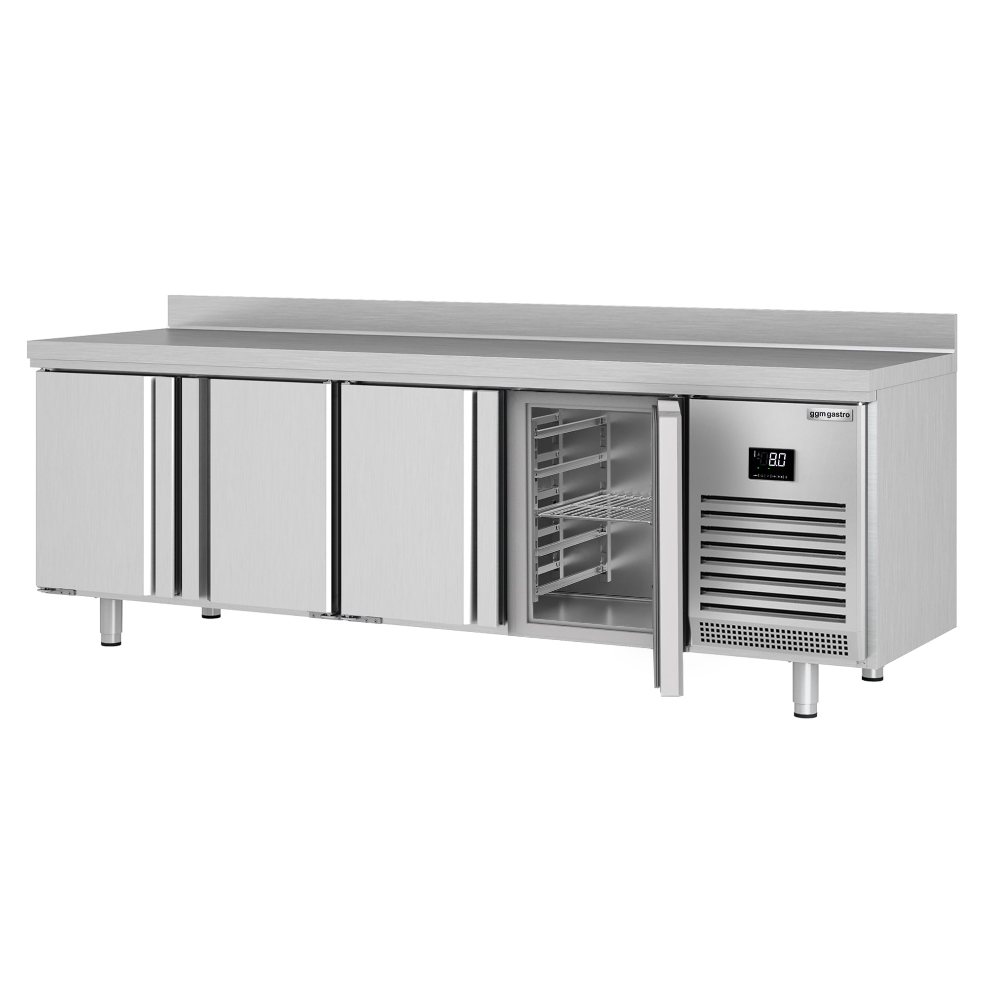 Refrigerated table (GN) - with 4 doors