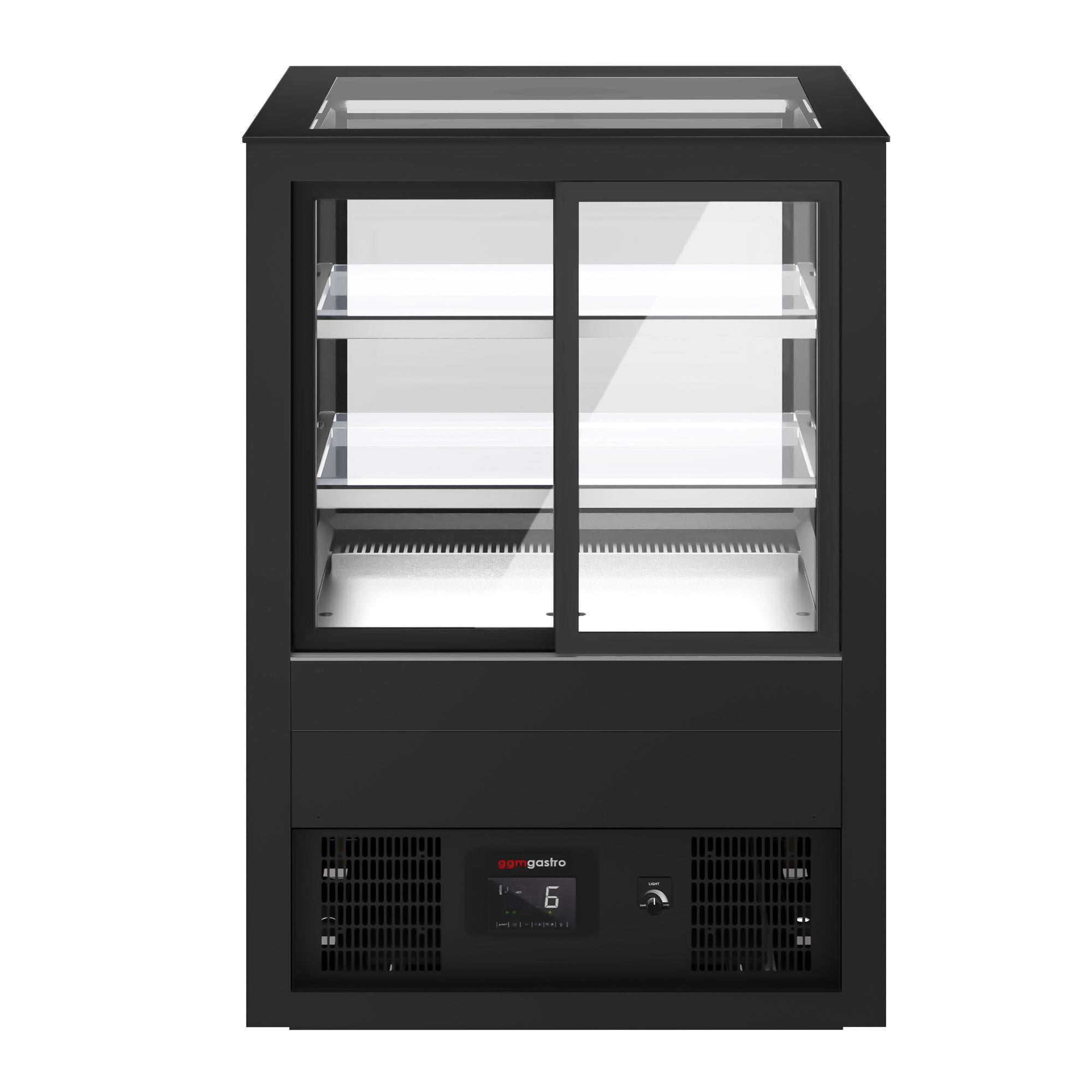 Refrigerated display case - 1.01 x 0.79 m - 470 liters - with 2 shelves