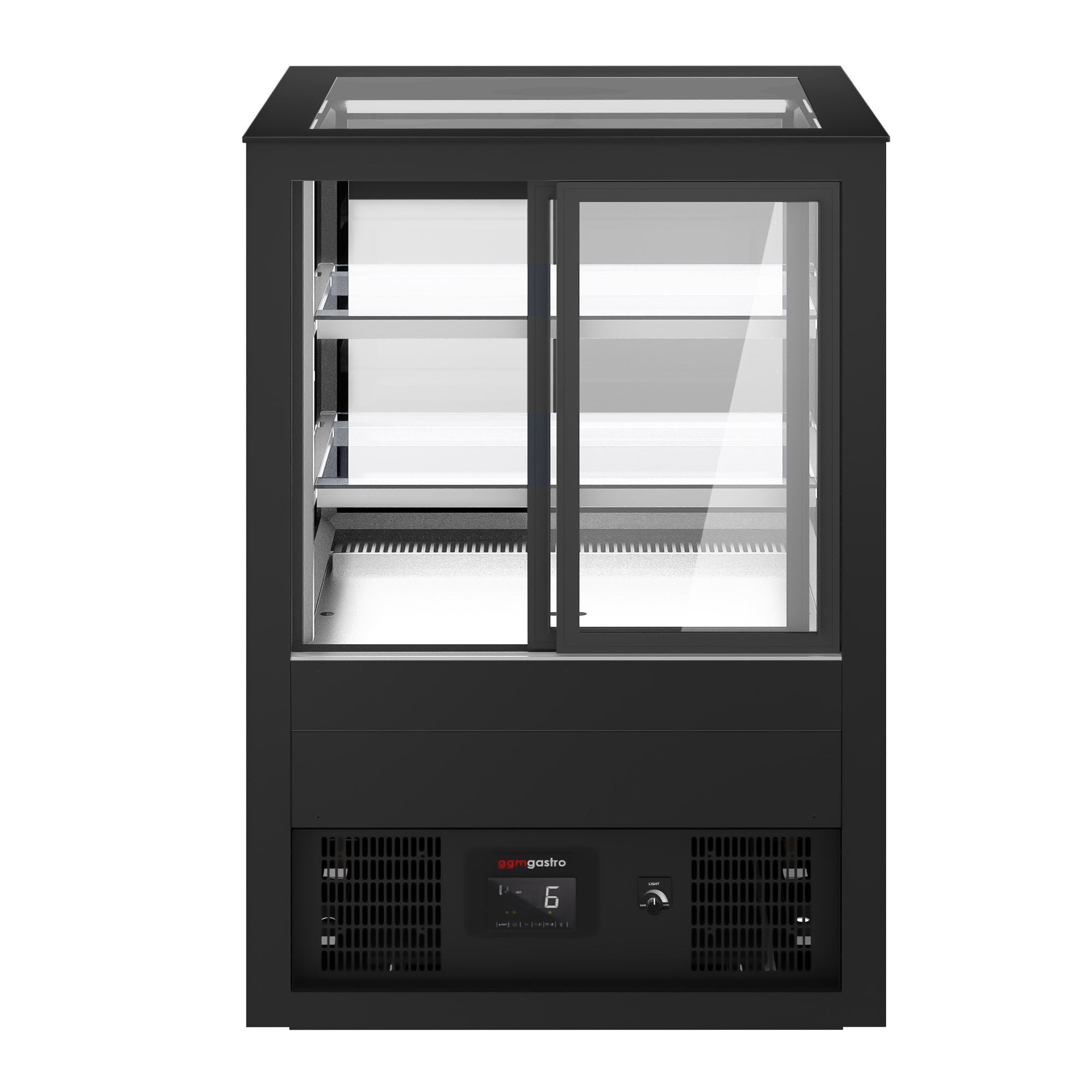 Refrigerated display case - 1.01 x 0.79 m - 470 liters - with 2 shelves