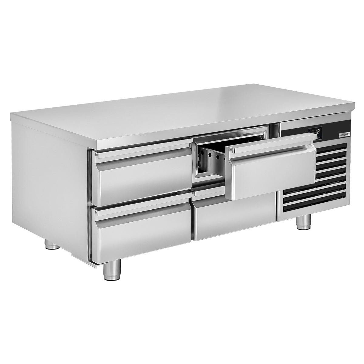 Refrigerated main unit (GN) with 4 drawers 1/2