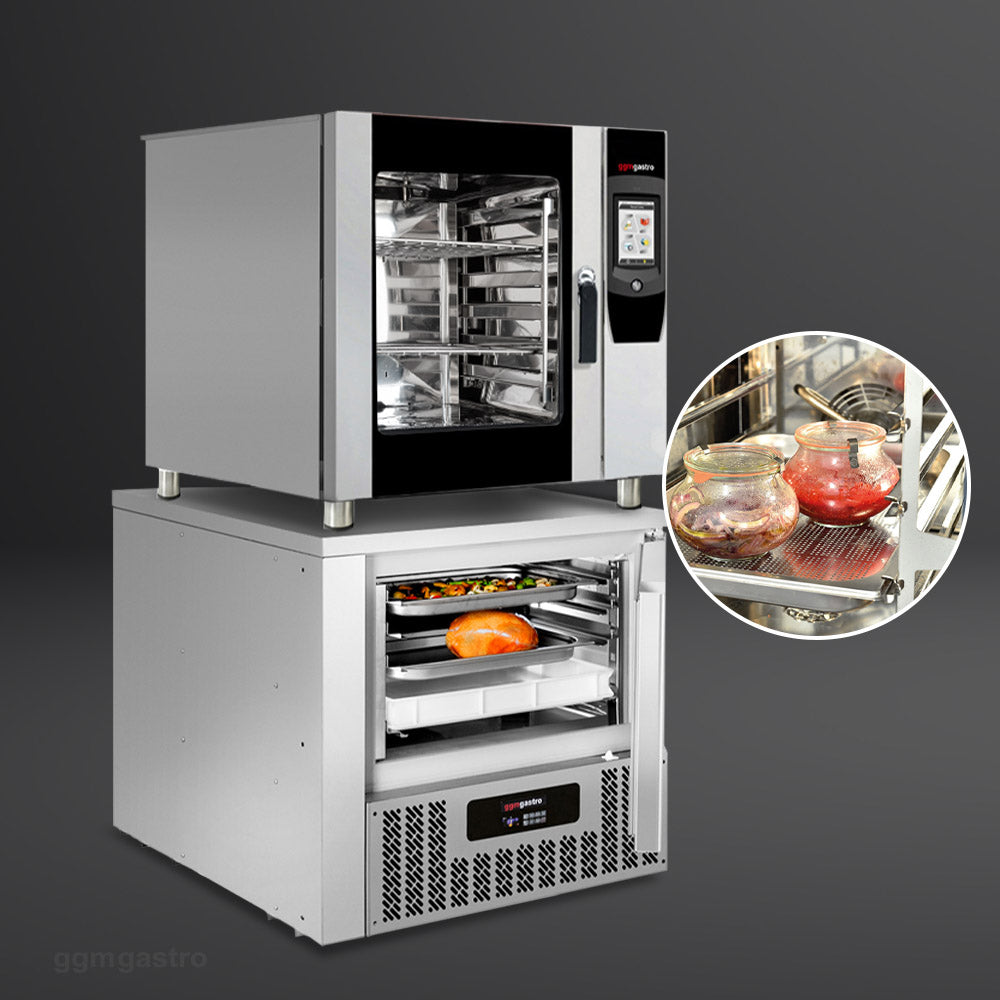 Digital combi oven - 7x GN 1/1 - incl. Self-cleaning and shock freezer