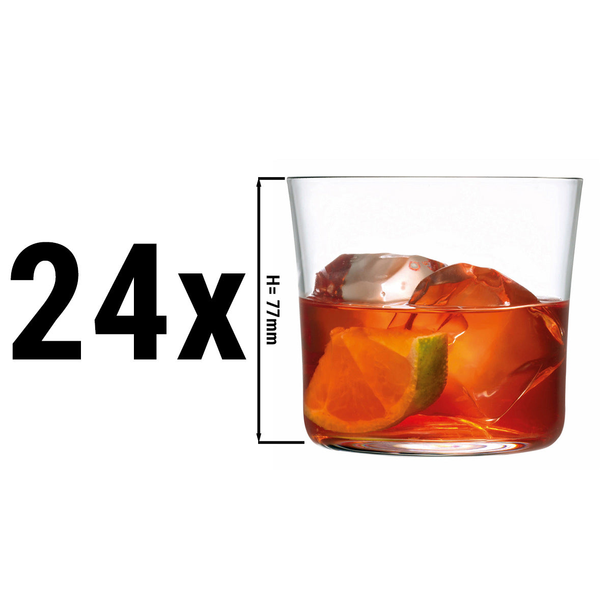 (24 pieces) VENICE - Lowball/whiskey glass - 295 cc