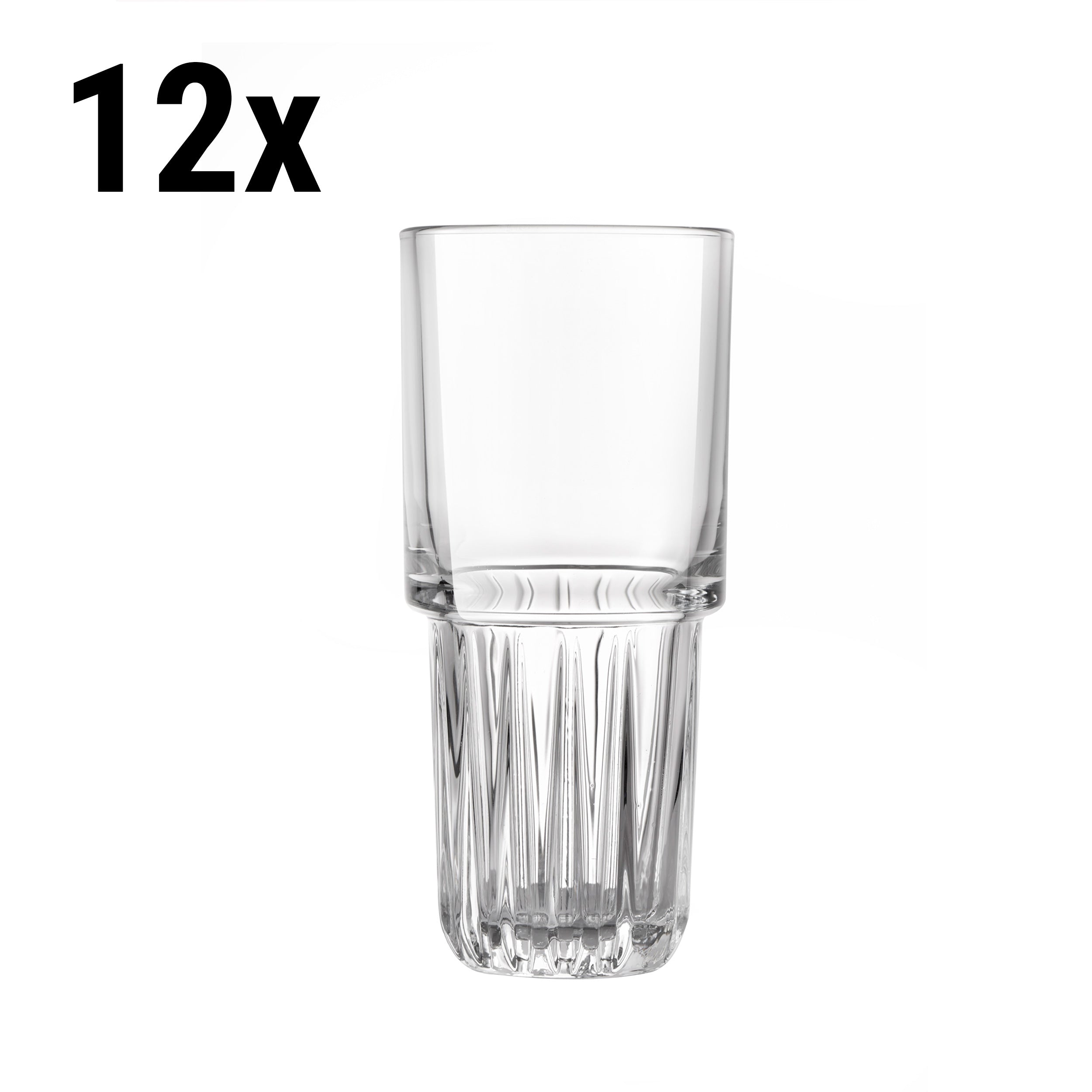 (12 pieces) Longdrink glass - TOKIO - 296 ml - Transparent