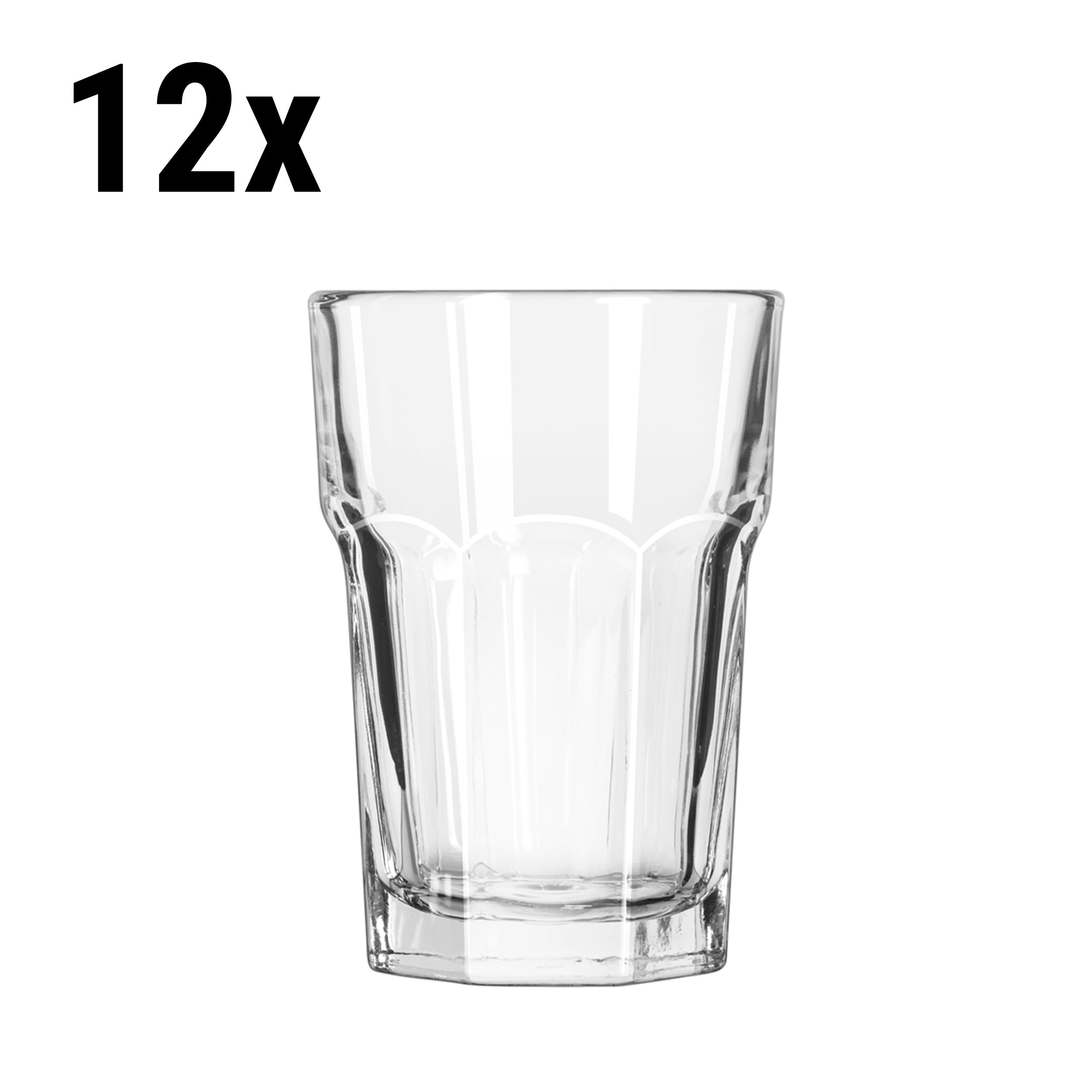 (12 pieces) Longdrink glass - PRAGUE - 296 ml - transparent