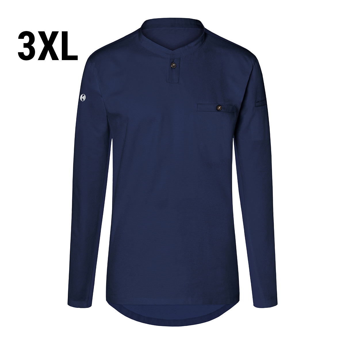 (6 pieces) Karlowsky - men's work shirt with long sleeves - dark blue - size: 3XL