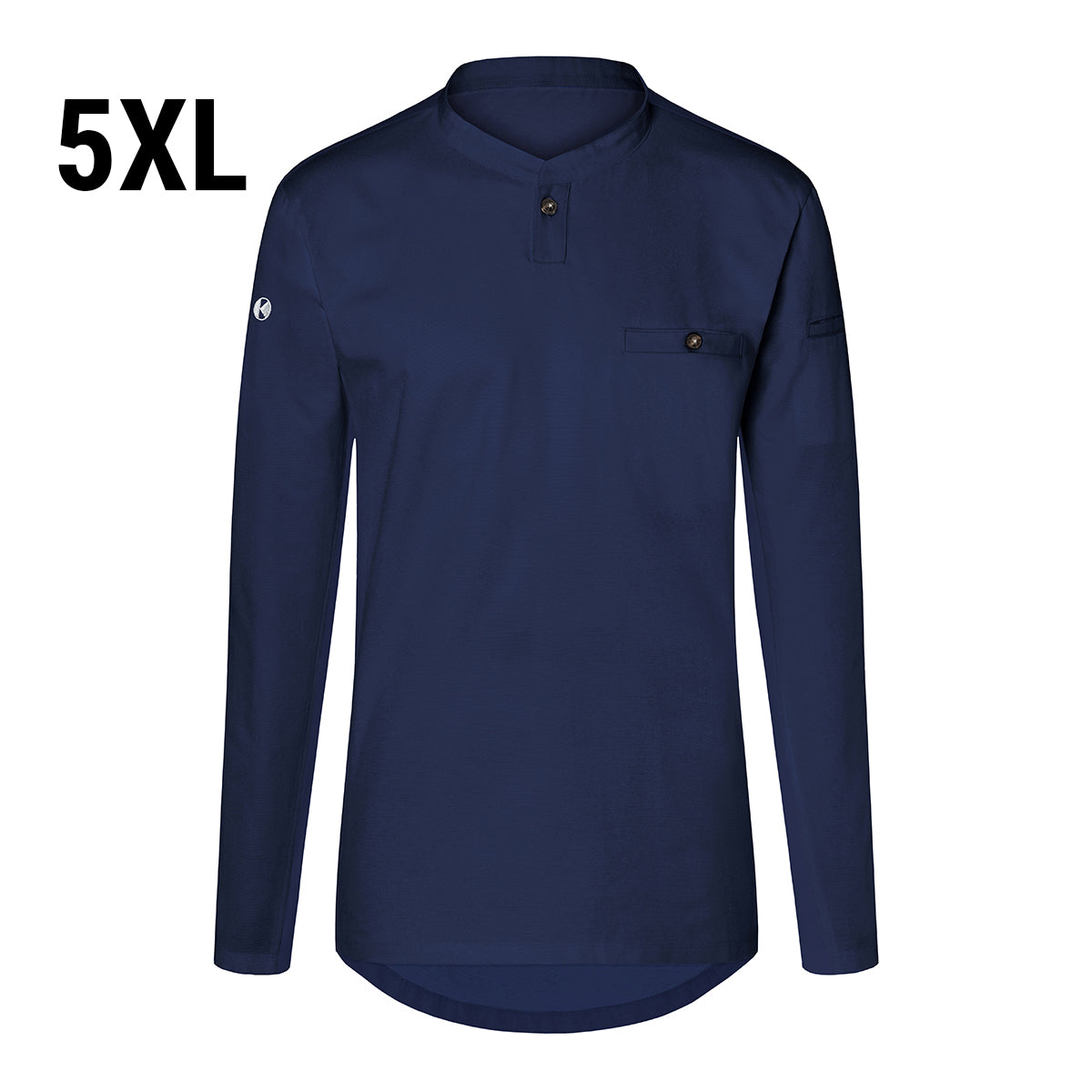 (6 pieces) Karlowsky - men's work shirt with long sleeves design - dark blue - size: 5XL