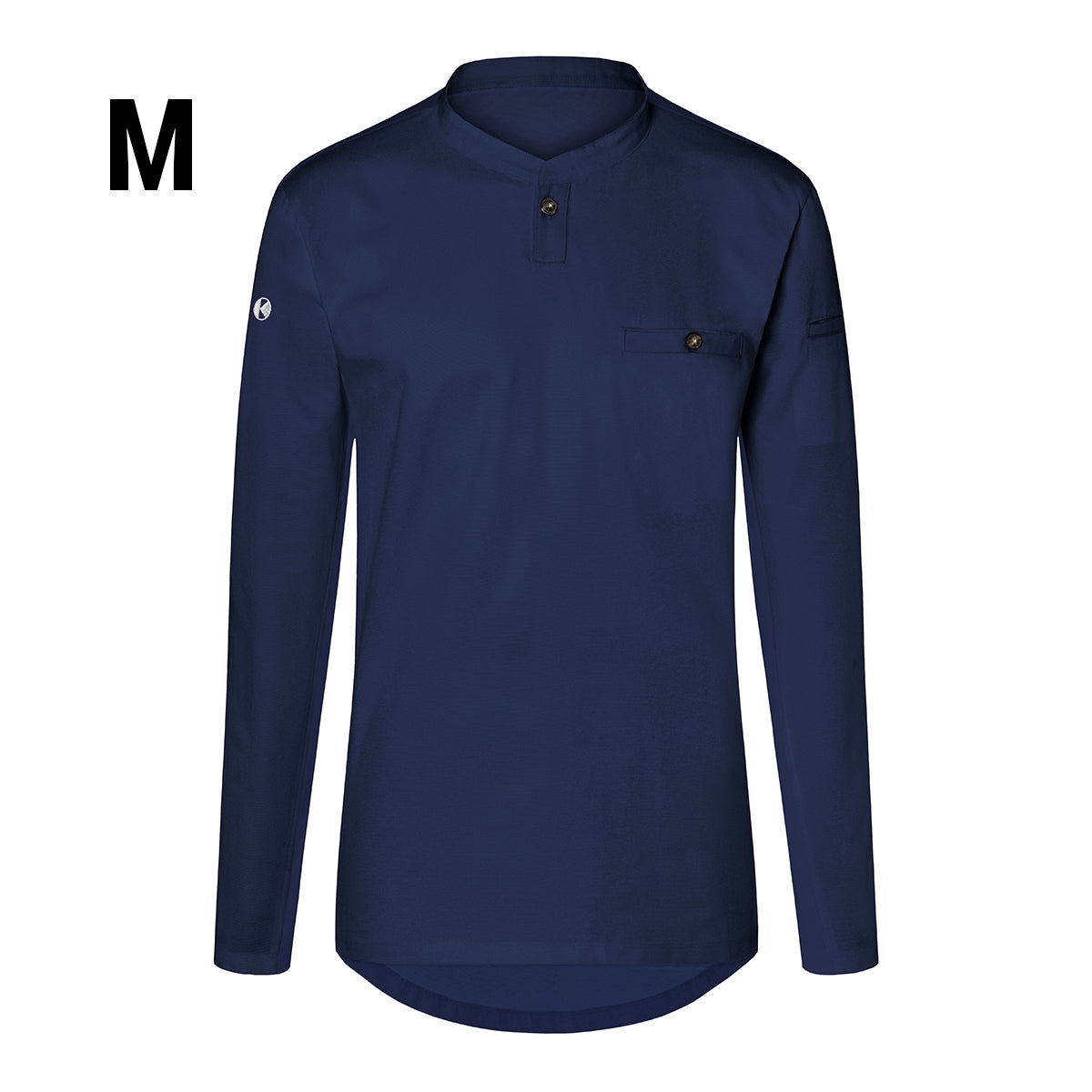 (6 pieces) Karlowsky - men's work shirt with long sleeves design - dark blue - size: M