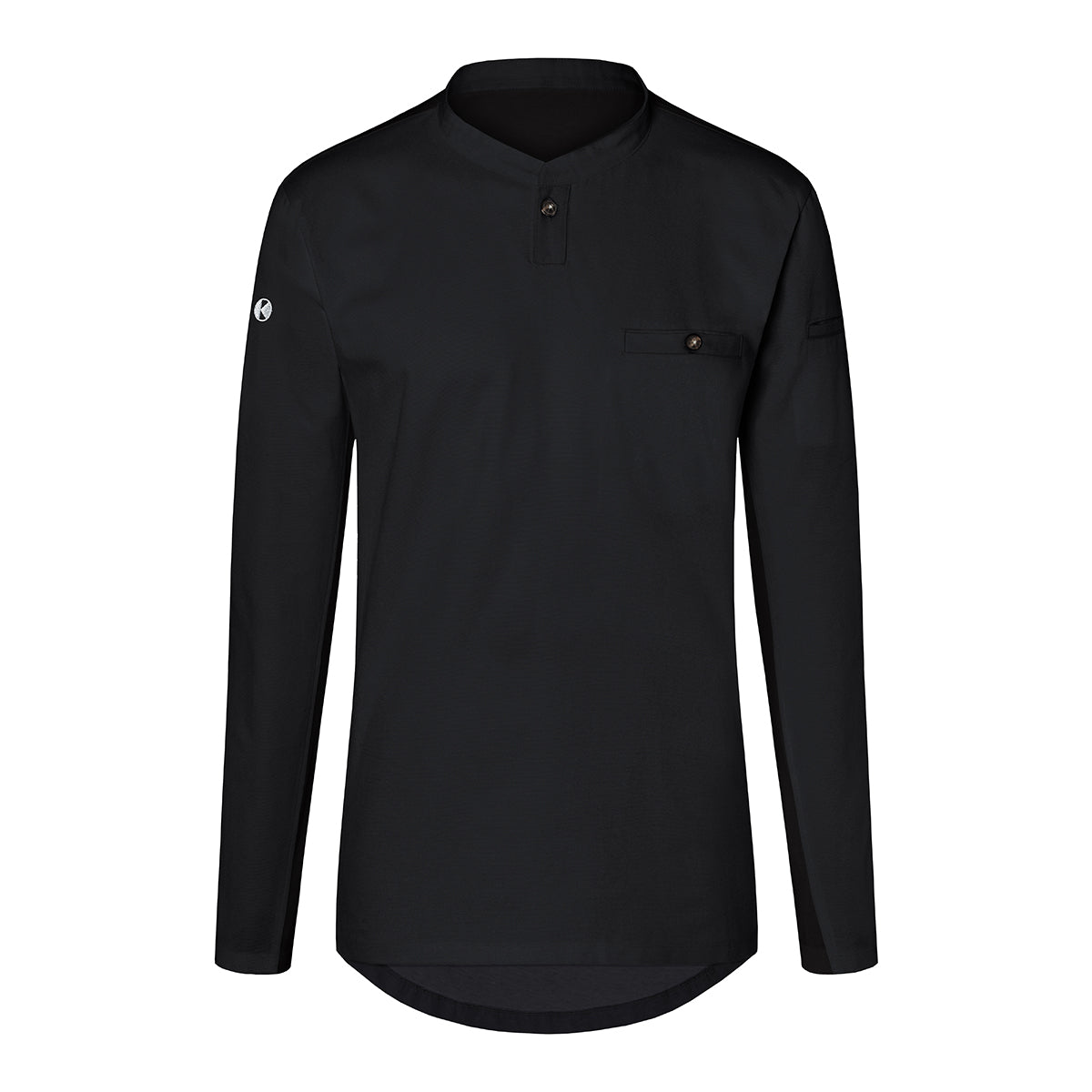 (6 pieces) Karlowsky - men's work shirt with long sleeves - black - size: 2XL