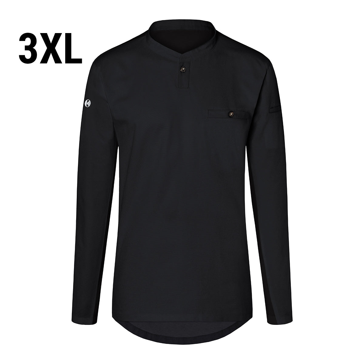 (6 pieces) Karlowsky - men's work shirt with long sleeves - black - size: 3XL