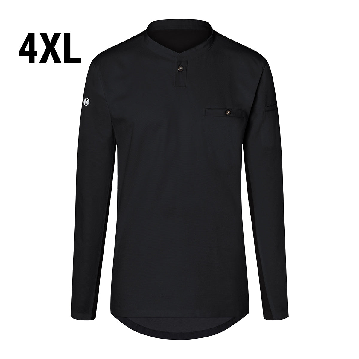 (6 pieces) Karlowsky - men's work shirt with long sleeves - black - size: 4XL