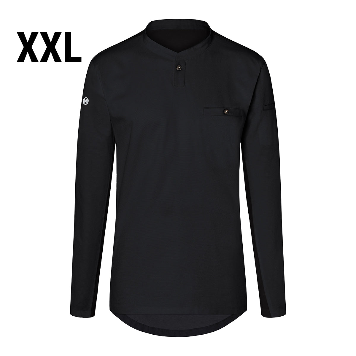 (6 pieces) Karlowsky - men's work shirt with long sleeves - black - size: 2XL