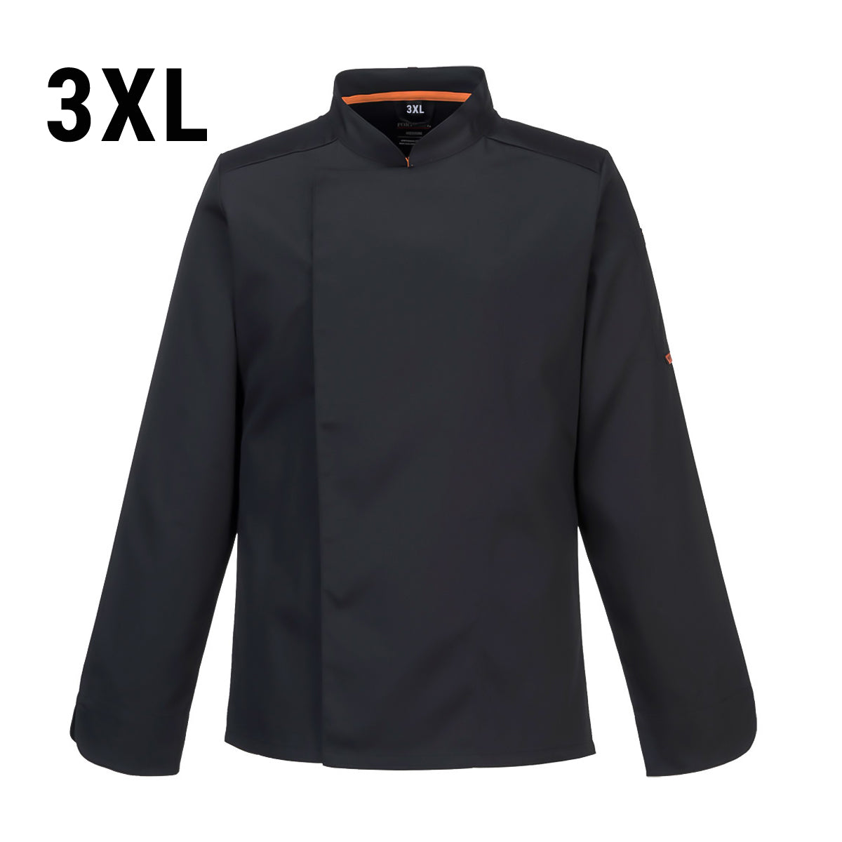 MeshAir Pro Long Sleeve Chef Jacket - Black - Size: 3XL