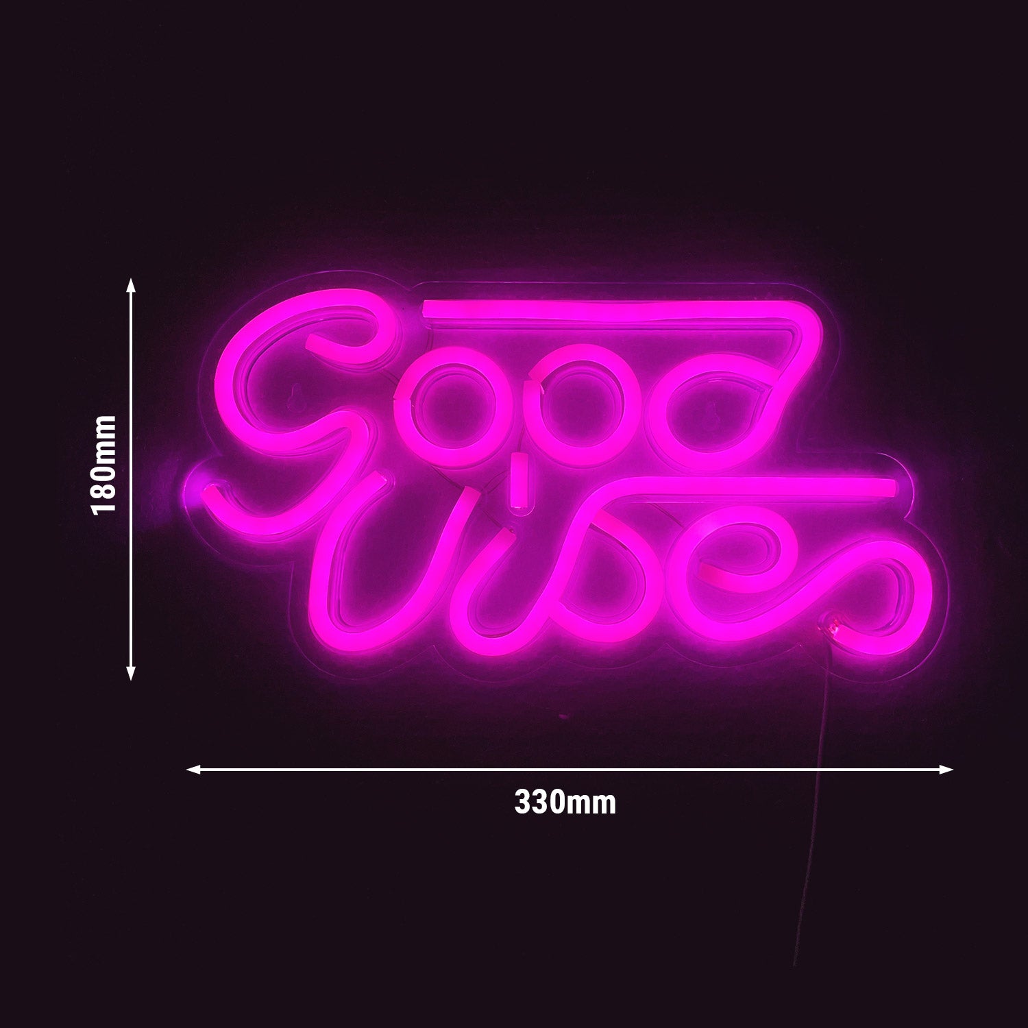 LED light sign - good vibes