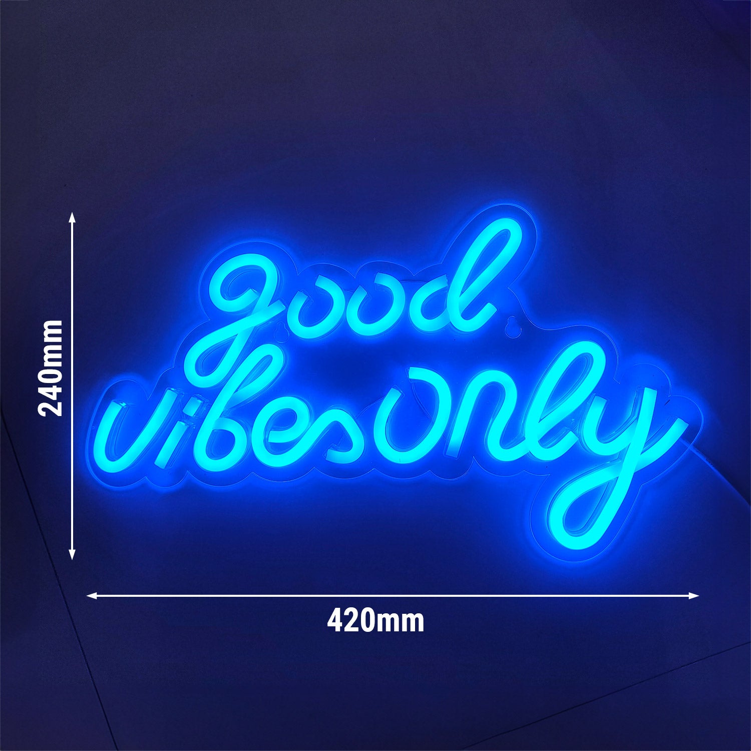 LED light sign - only good vibes