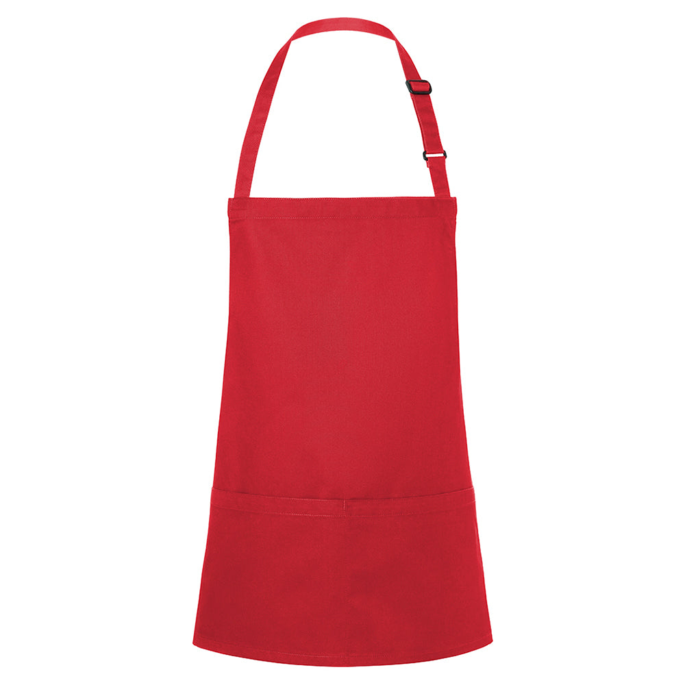 Karlowsky - Apron with Bib Short Basic - Red