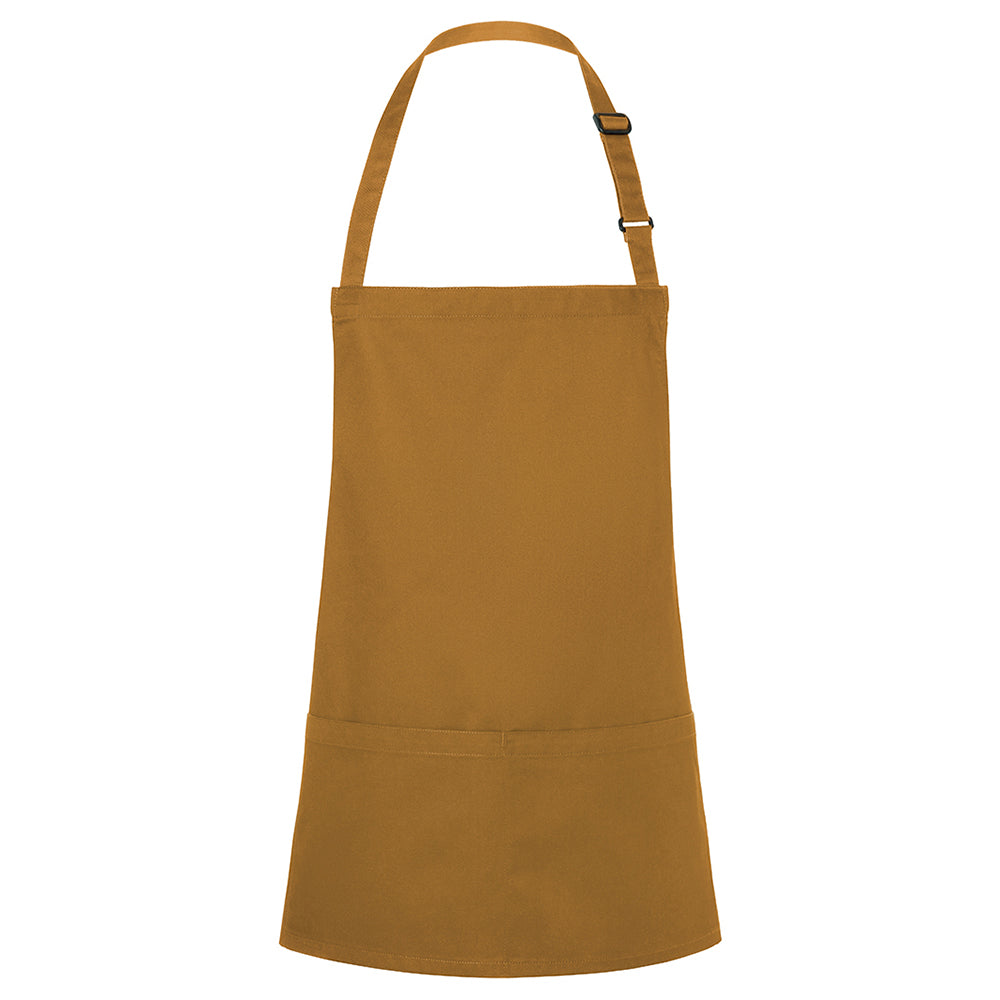 (6 pieces) Karlowsky - Bib Apron short Basic - Mustard