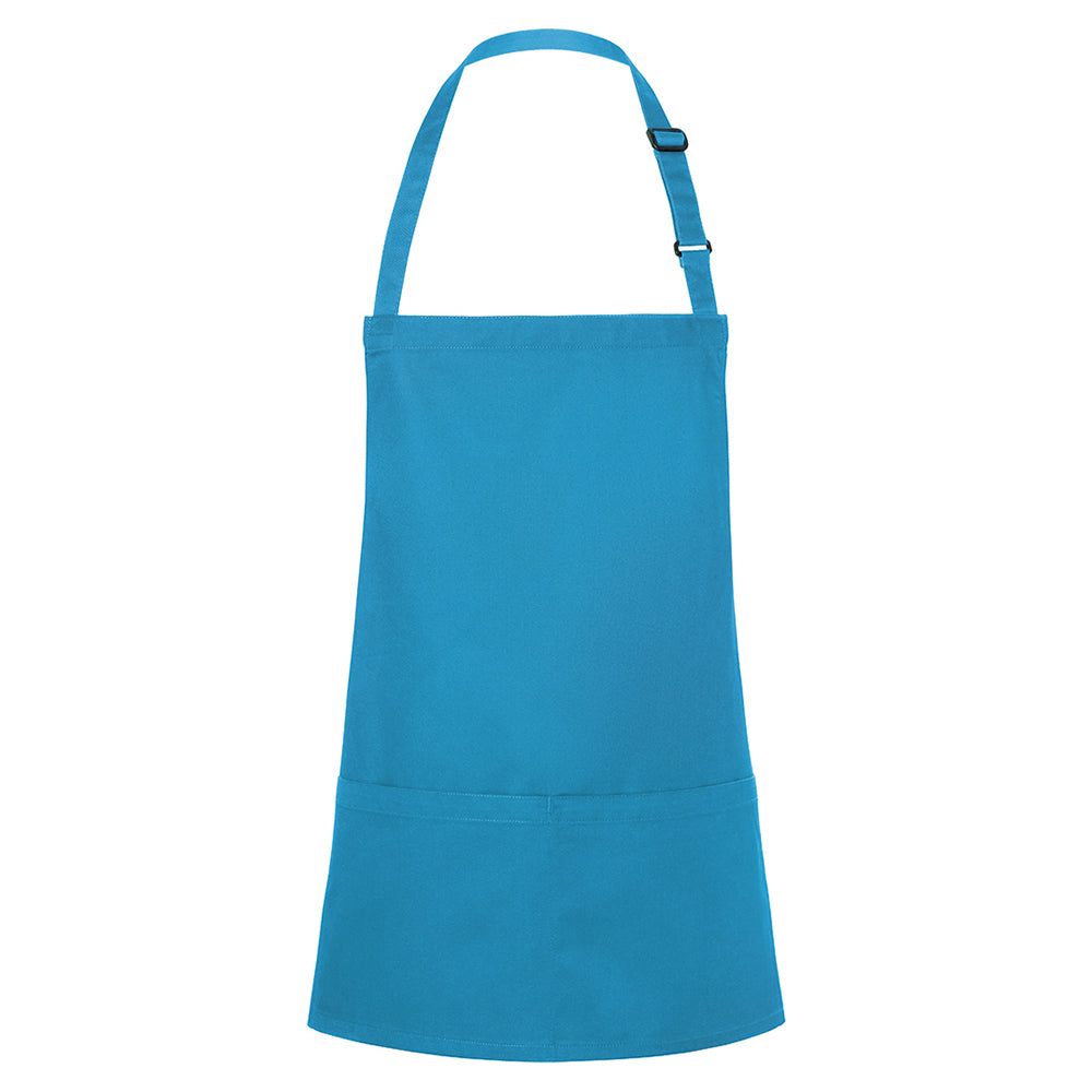 (6 pieces) Karlowsky - Bib Apron short Basic - Turquoise