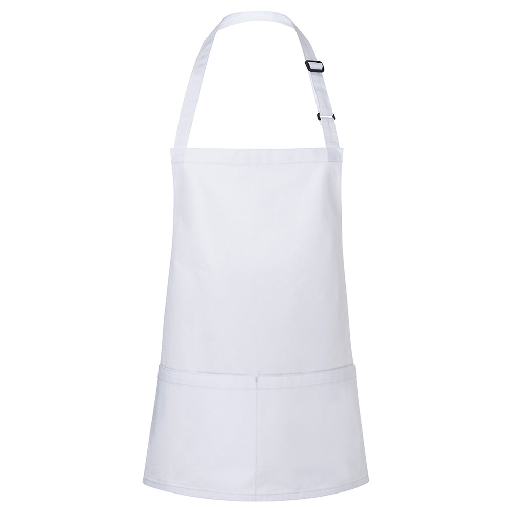 (6 pieces) Karlowsky - Bib Apron short Basic - White