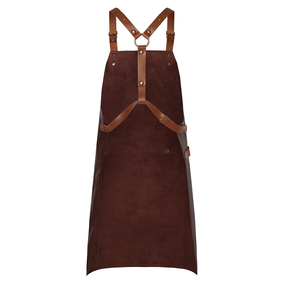 (6 pieces) Karlowsky - leather bib apron X-Style - mocha