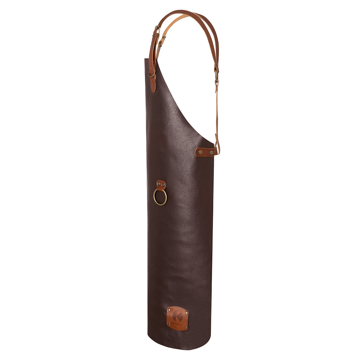 (6 pieces) Karlowsky - leather bib apron X-Style - mocha