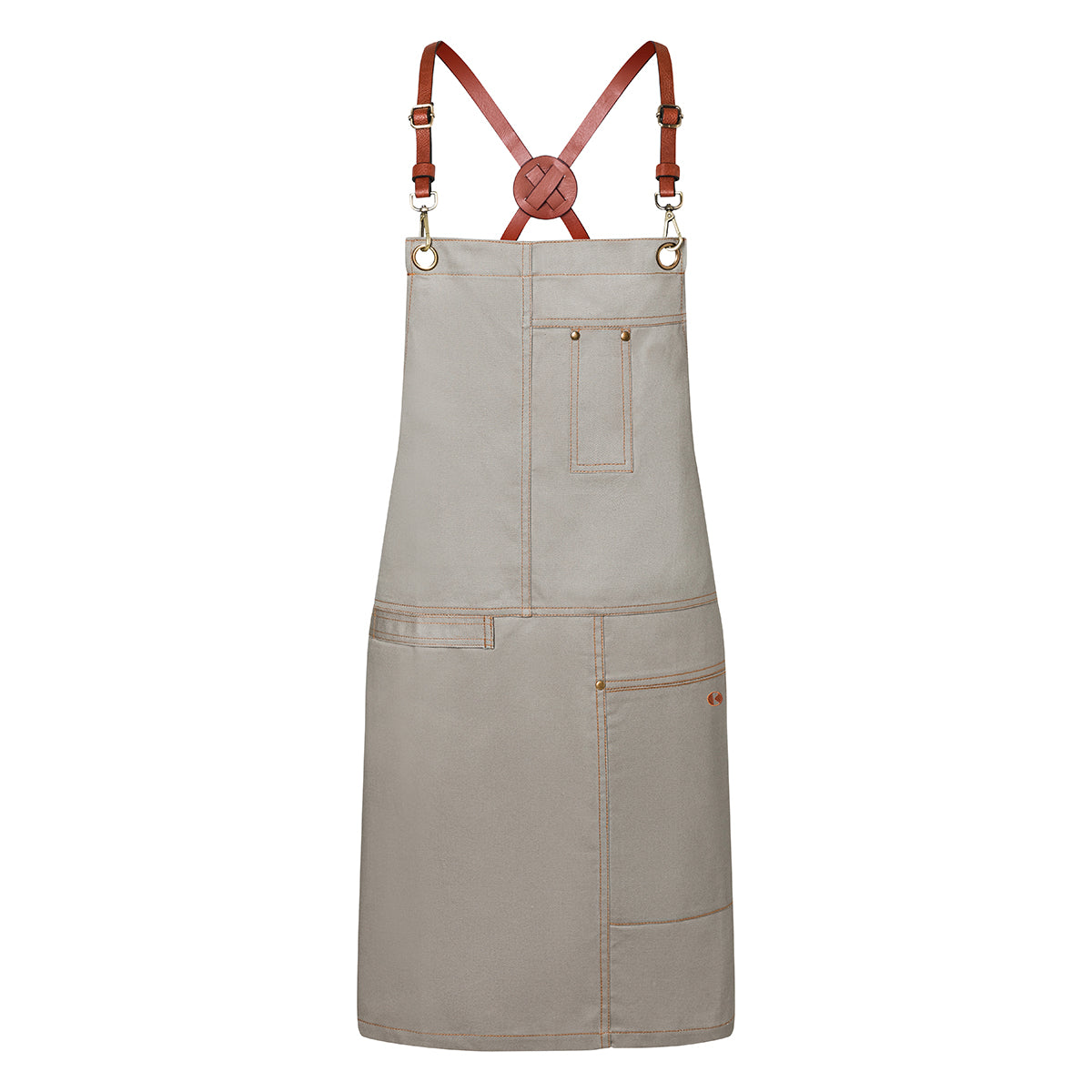 Karlowsky - Urban X-Style Bib Apron - Stone Grey